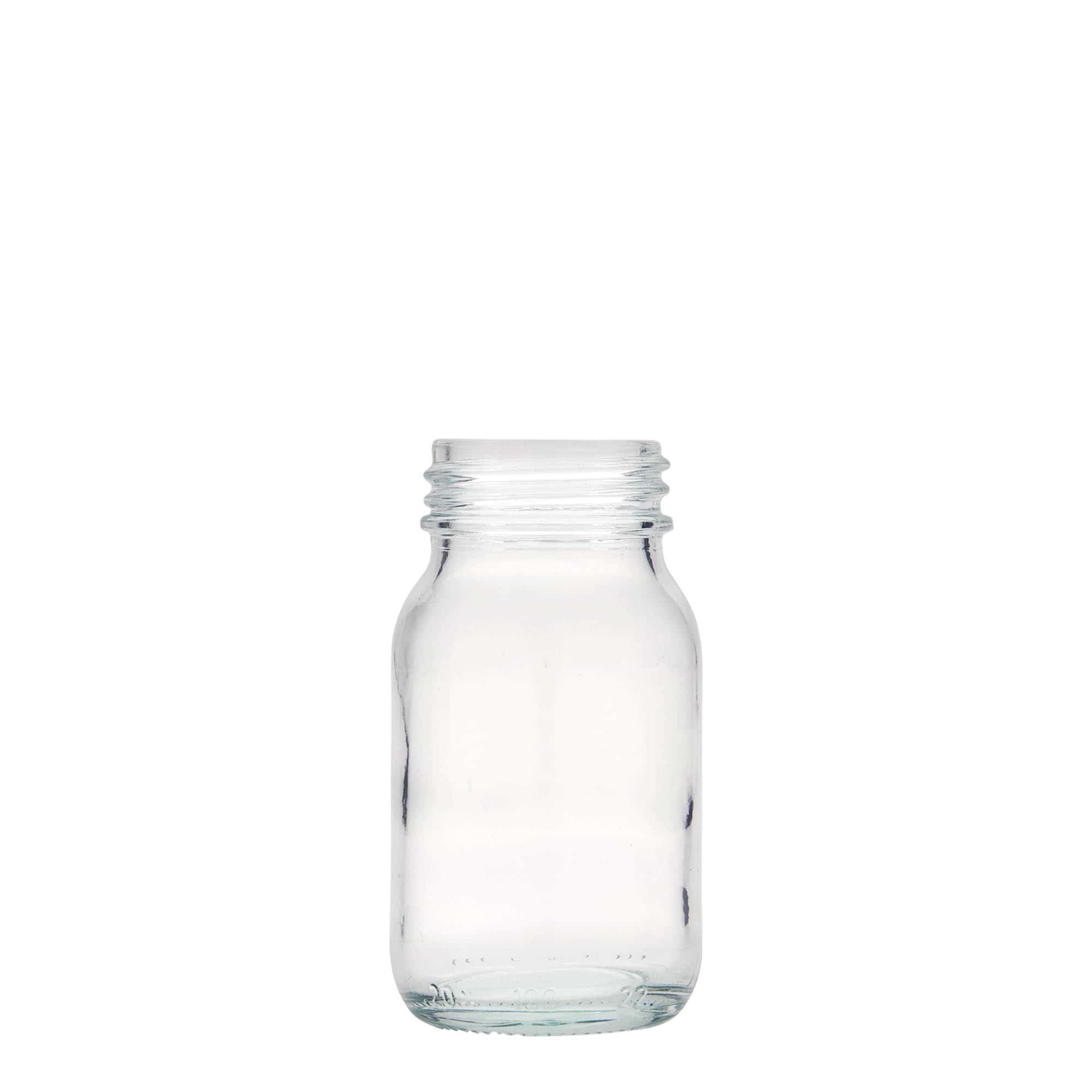 100 ml vid halsglas, öppning: DIN 40