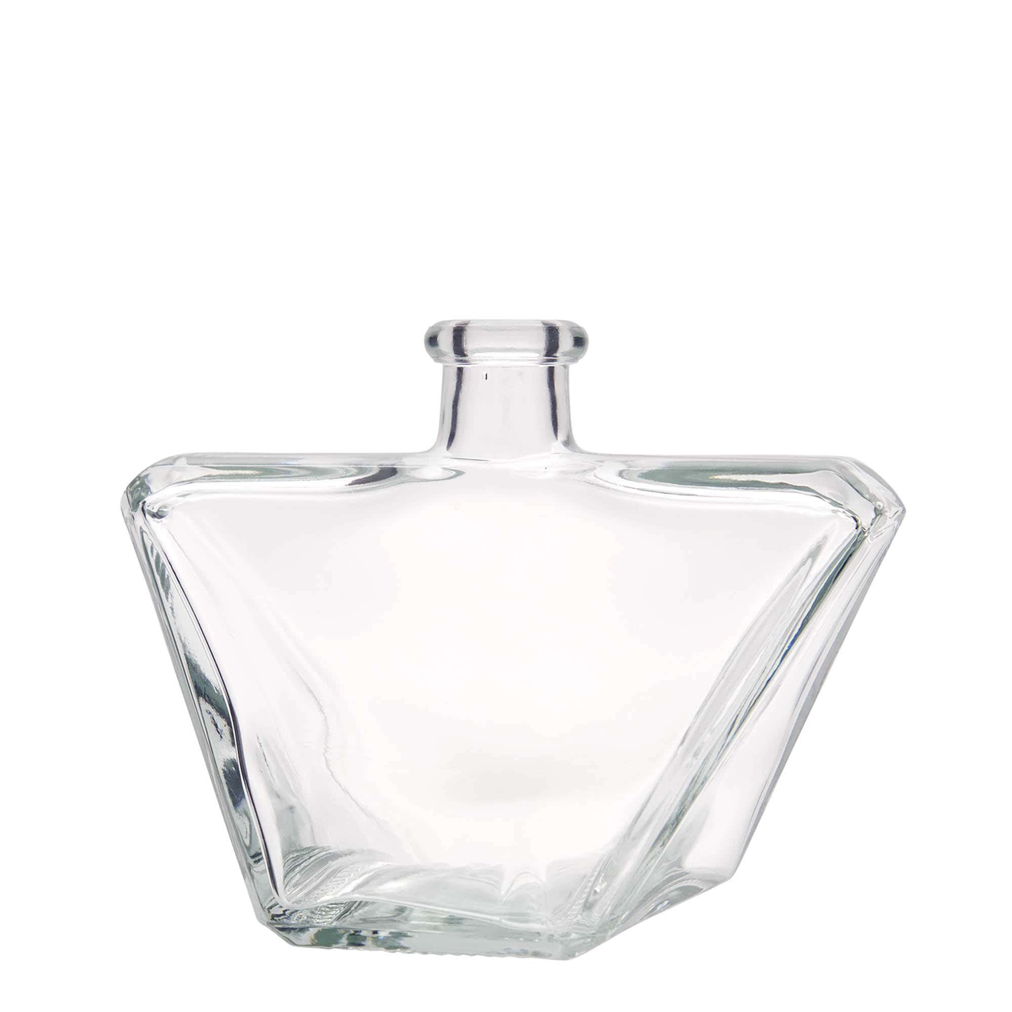 500 ml glasflaska 'Charly', rektangulär, mynning: kork