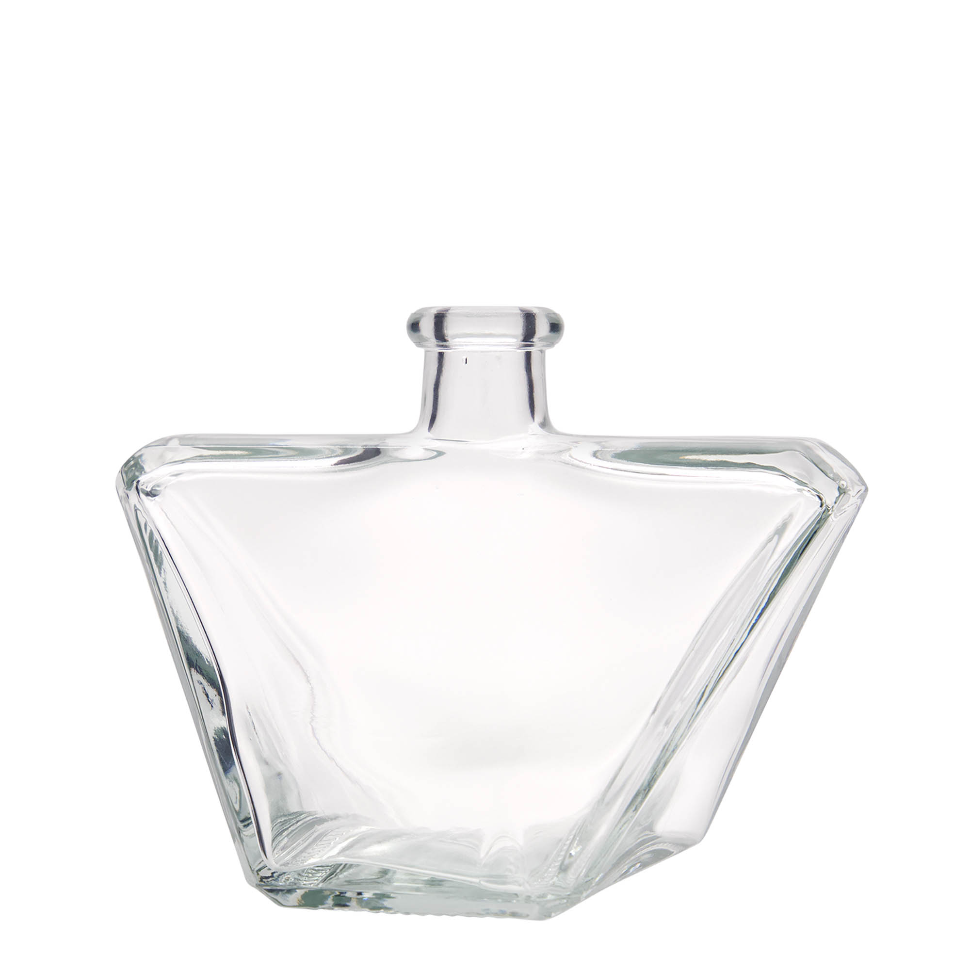 500 ml glasflaska 'Charly', rektangulär, öppning: kork