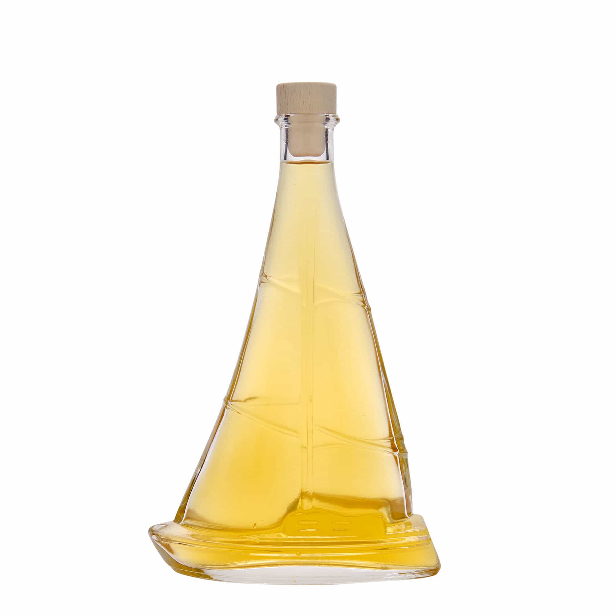 350 ml glasflaska 'Segelbåt', mynning: kork