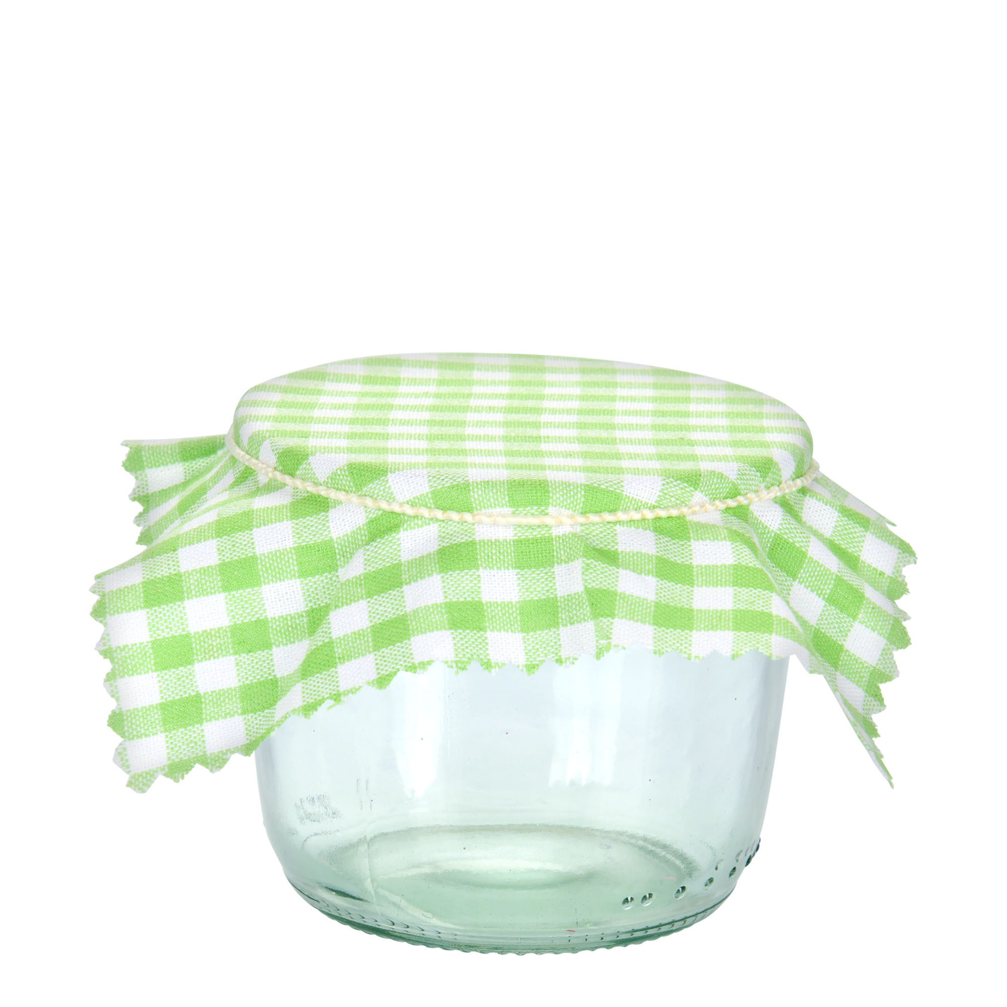 Tygservett rutigt 12x12, kvadratisk, textil, ljusgrön, öppning: TO38-TO53