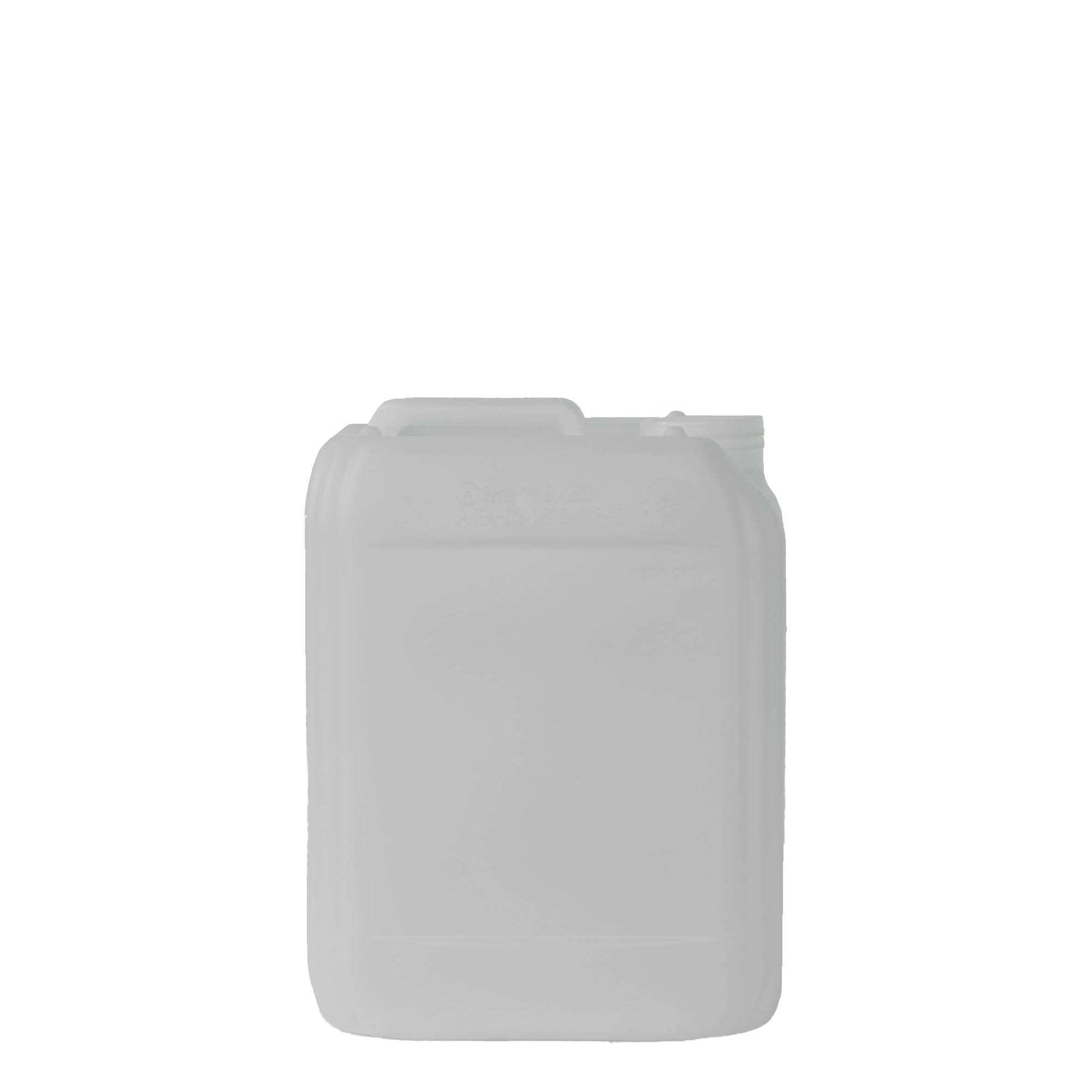 5 l dunk, rektangulär, HDPE-plast, naturfärgad, öppning: ND 55 5 l dunk, rektangulär, HDPE-plast, naturfärgad, öppning: ND 55