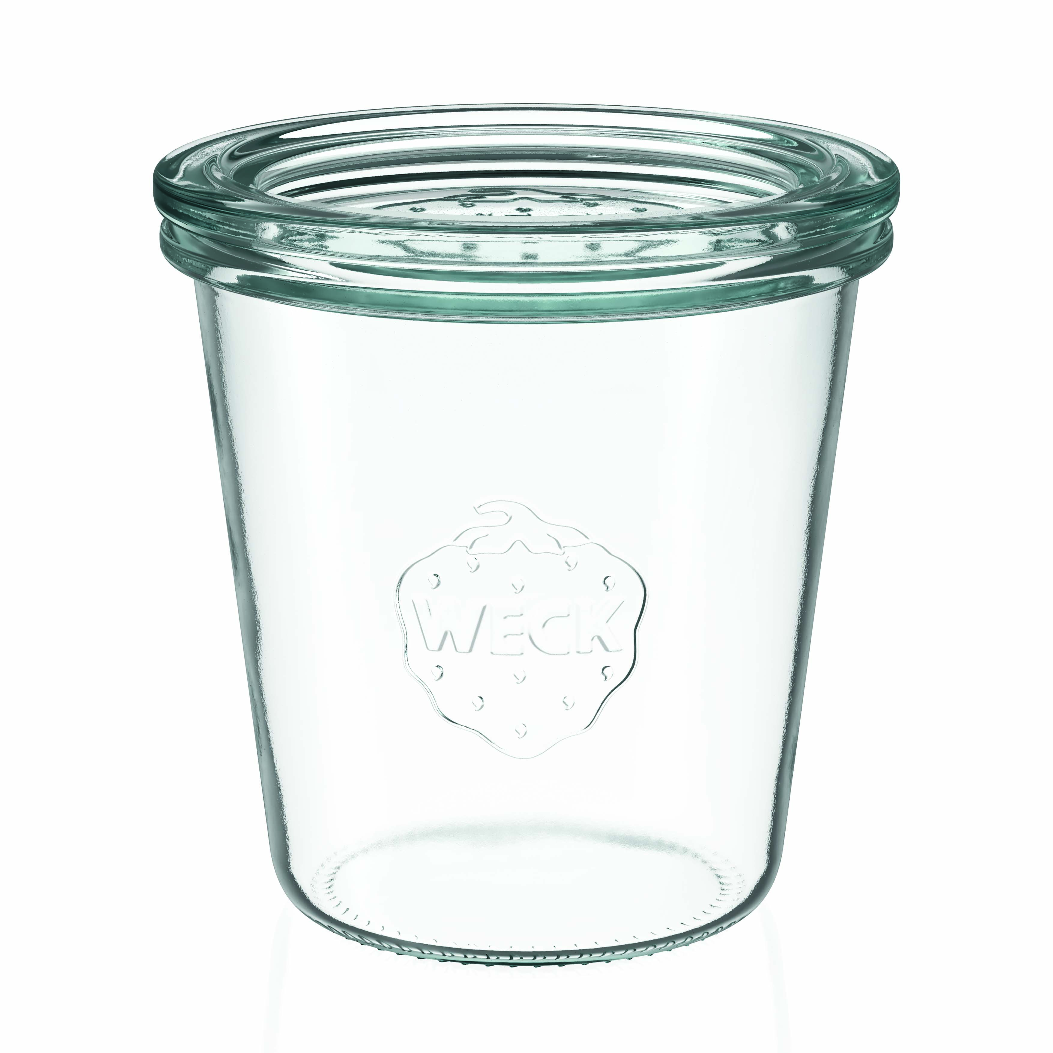 290 ml WECK-omkastningsglas, mynning: rund kant