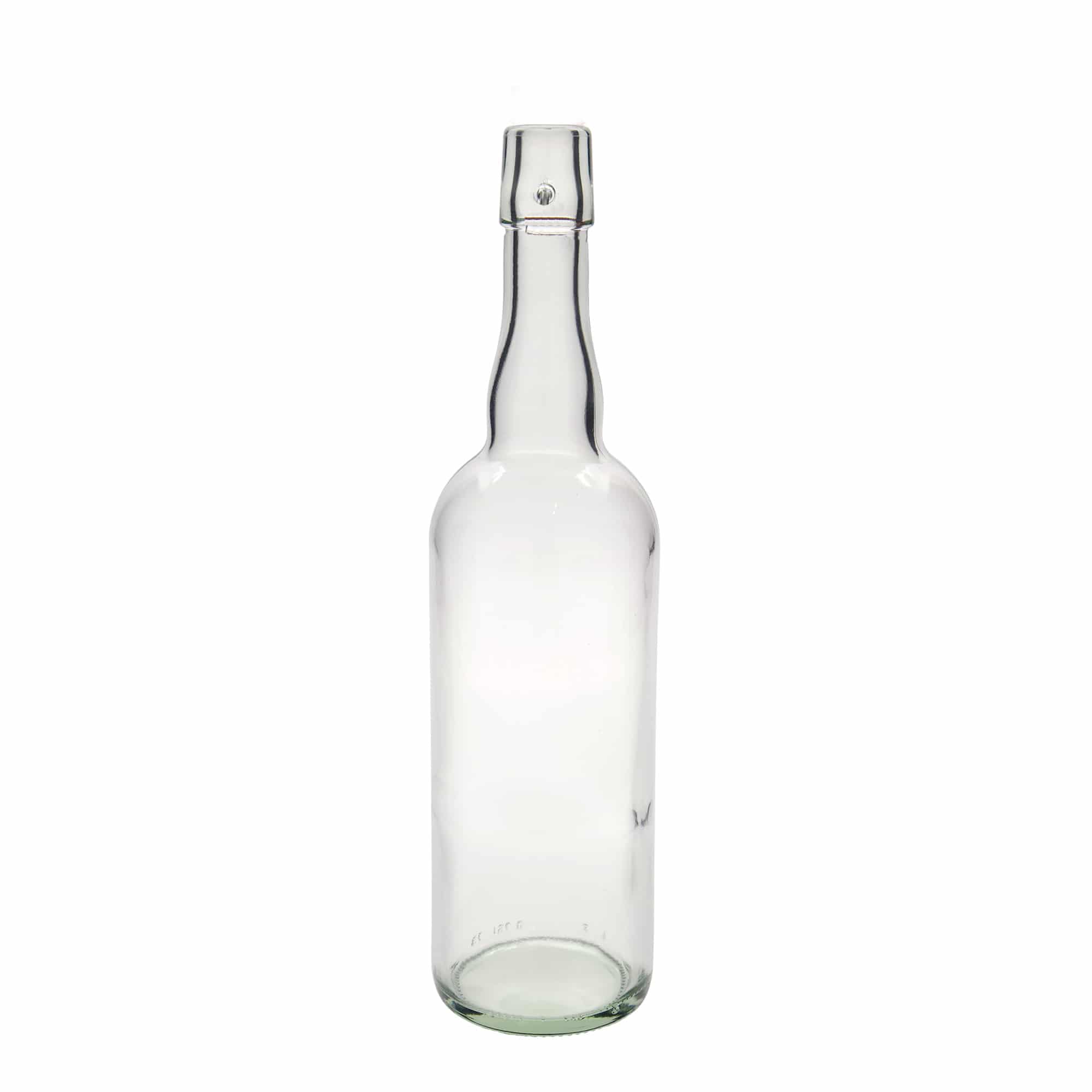 750 ml ölflaska Belgien, glas, öppning: patentkork