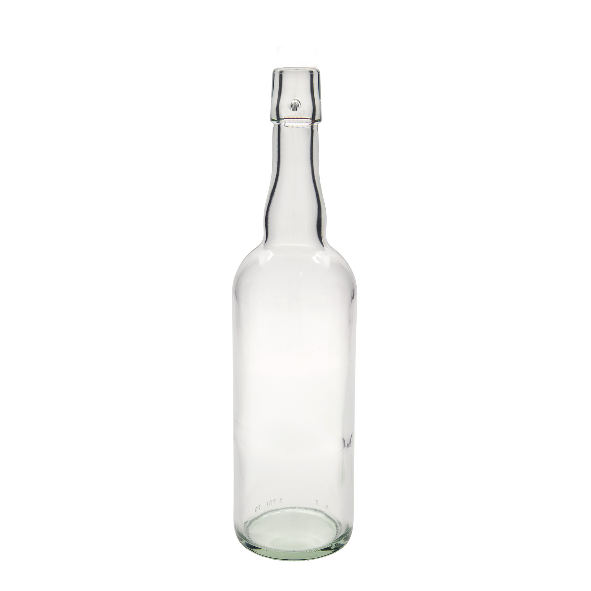 750 ml ölflaska Belgien, glas, öppning: patentkork
