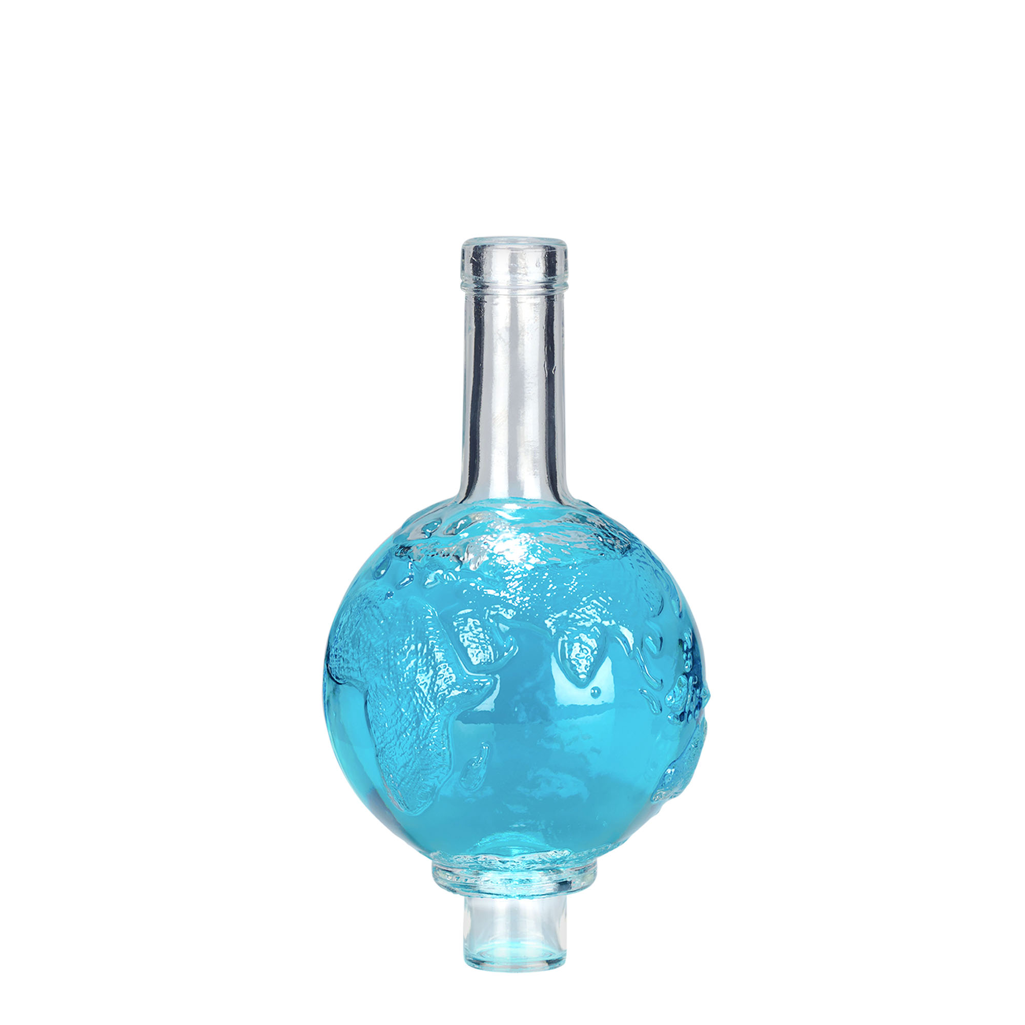 500 ml glasflaska 'Globus', öppning: kork