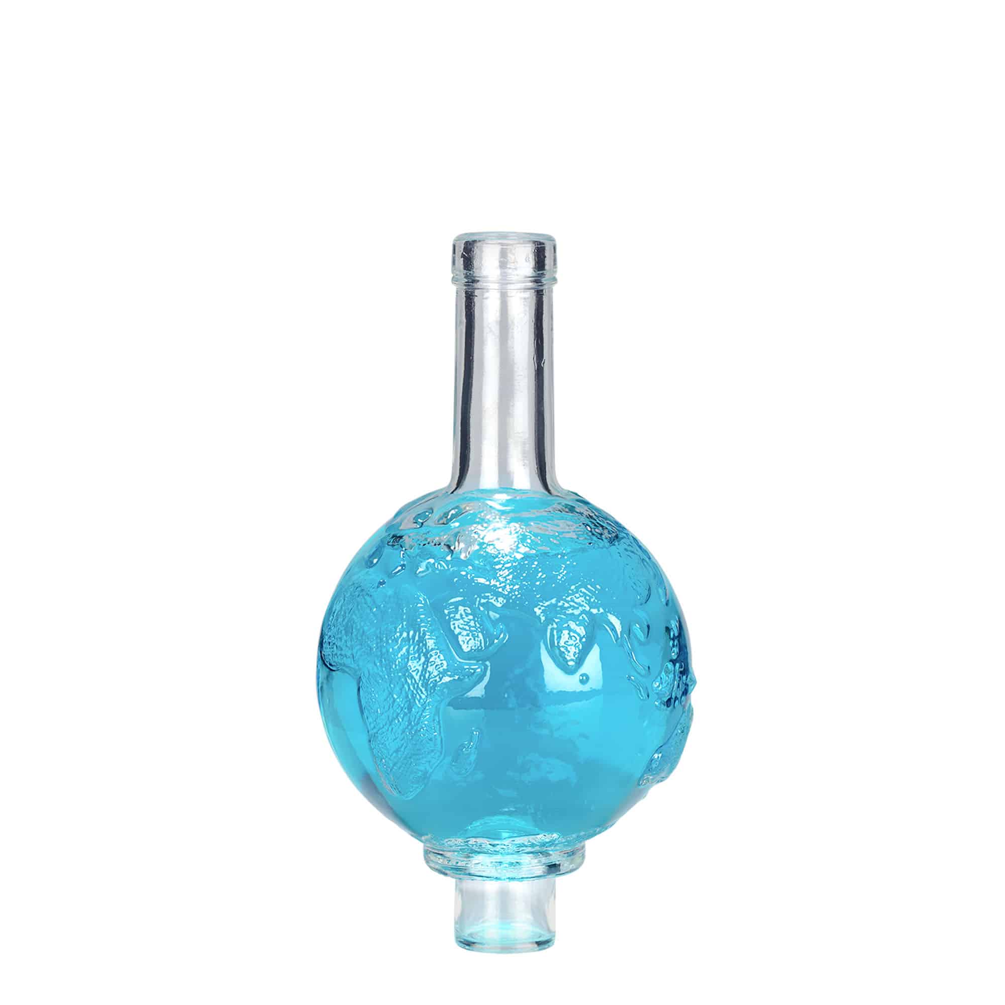 500 ml glasflaska 'Globus', öppning: kork