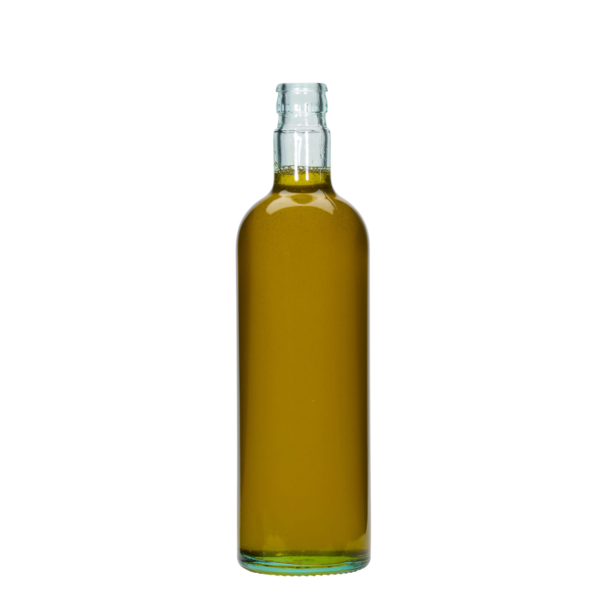 750 ml ättiks-/oljeflaska 'Willy New', glas, ljusgrön, mynning: DOP