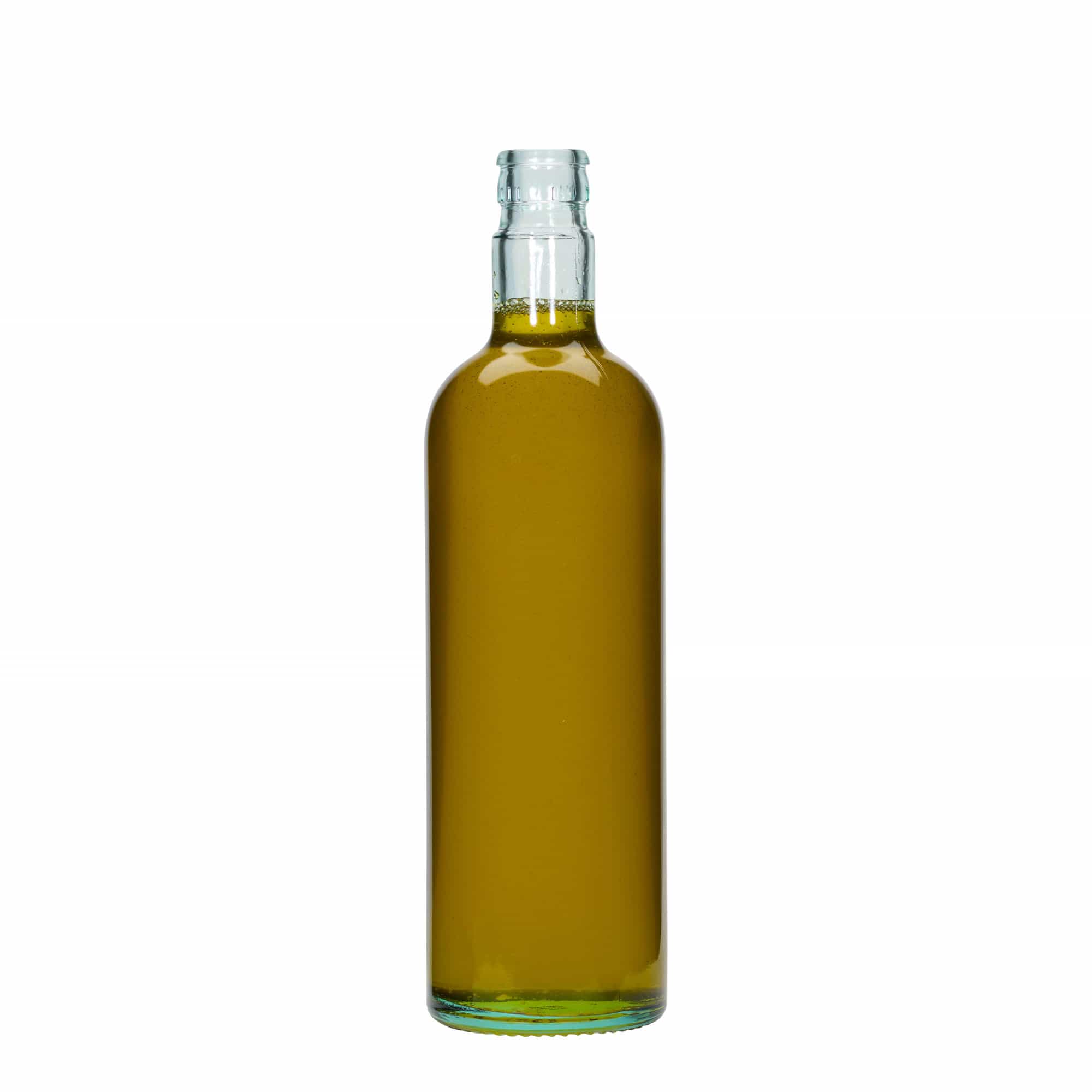 750 ml ättiks-/oljeflaska 'Willy New', glas, ljusgrön, mynning: DOP