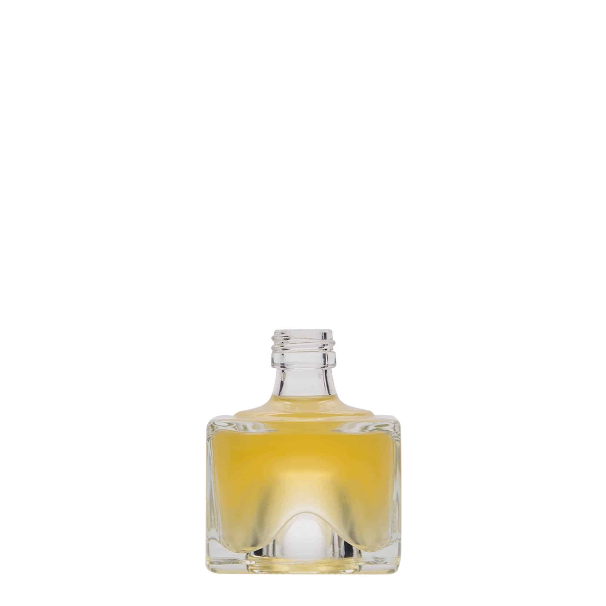 40 ml glasflaska 'Cocolores', kvadratisk, mynning: PP 18