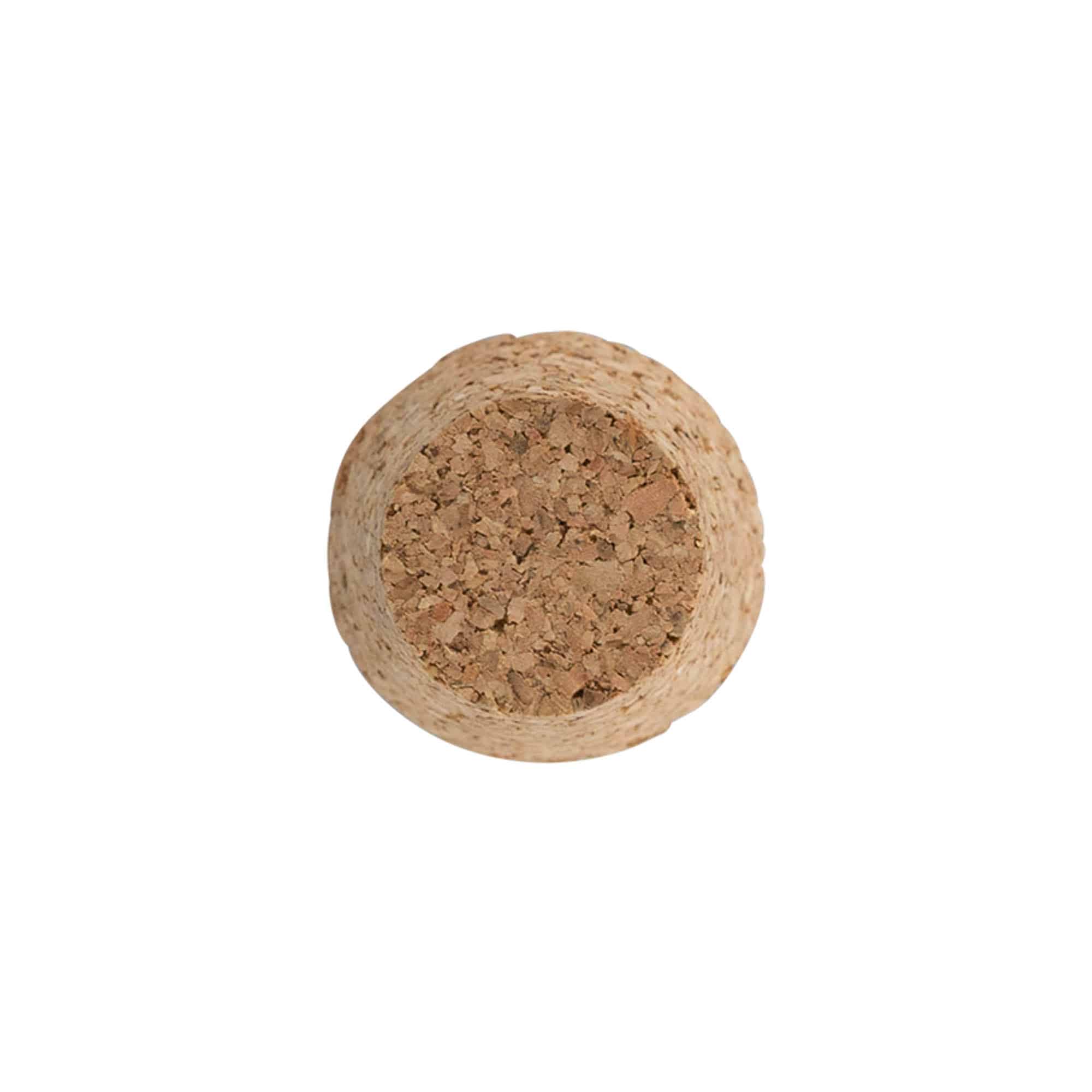 Spetsig kork 25-35 x 27, presskork, beige, för mynning: kork