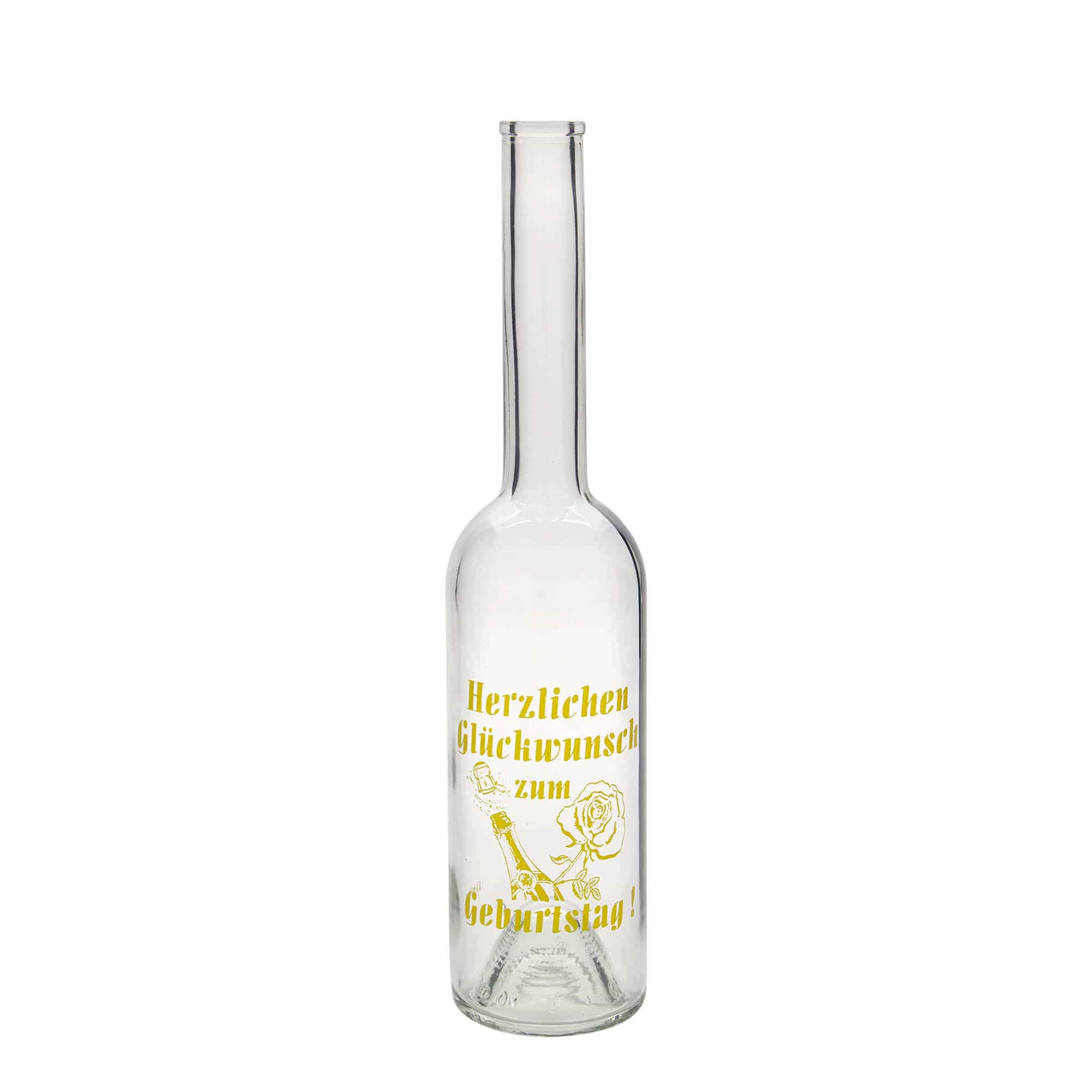 500 ml glasflaska 'Opera', motiv: Apple, mynning: kork 500 ml glasflaska 'Opera', motiv: Apple, mynning: kork