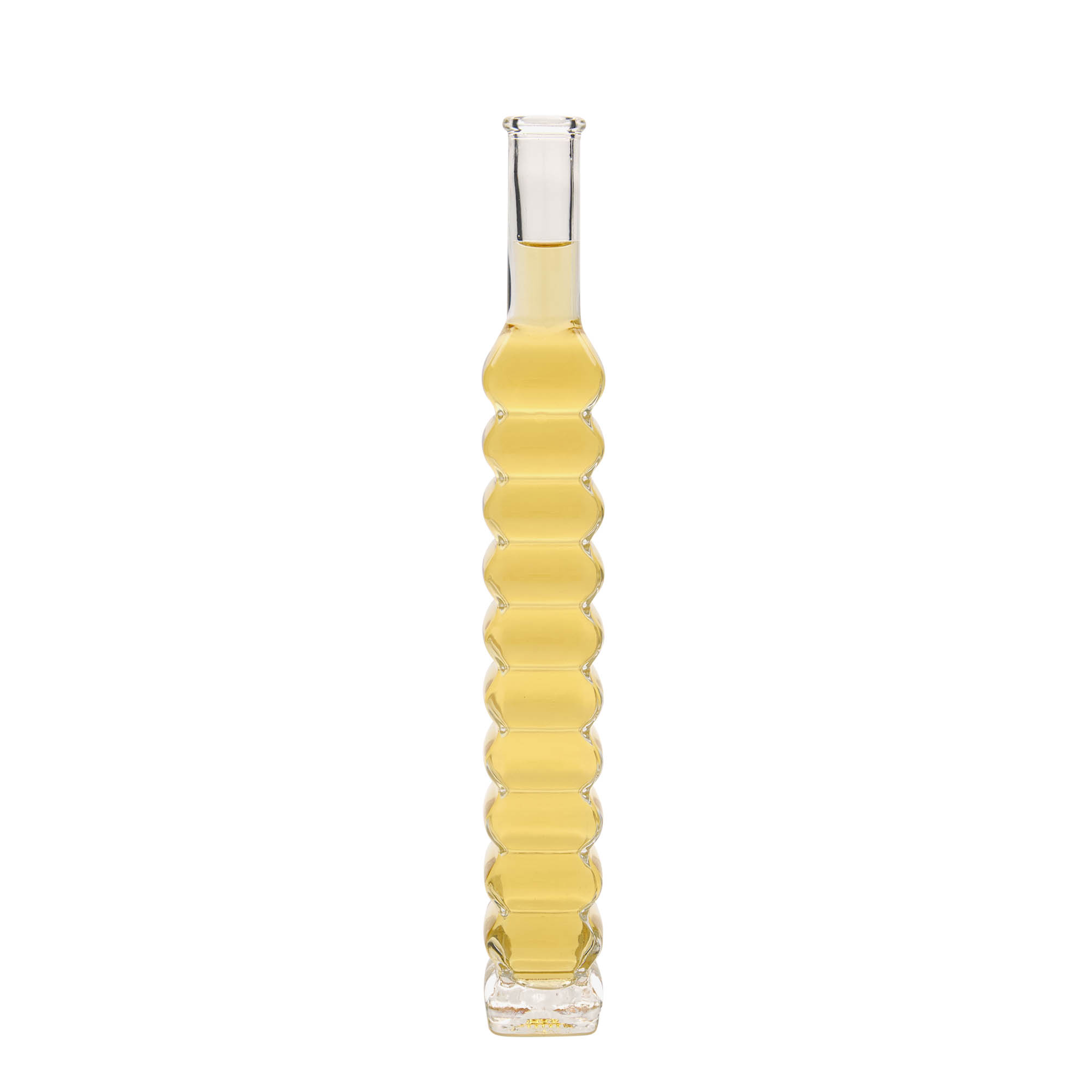200 ml glasflaska Roma, kvadratisk, mynning: kork