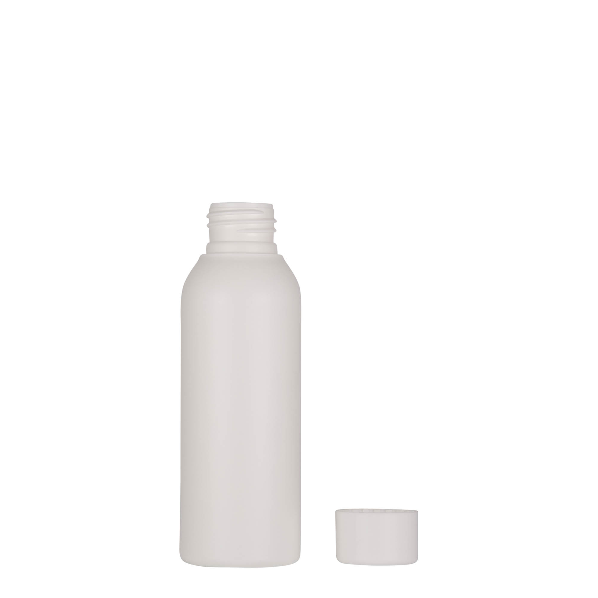 100 ml plastflaska 'Tuffy', HDPE, vit, öppning: 24/410