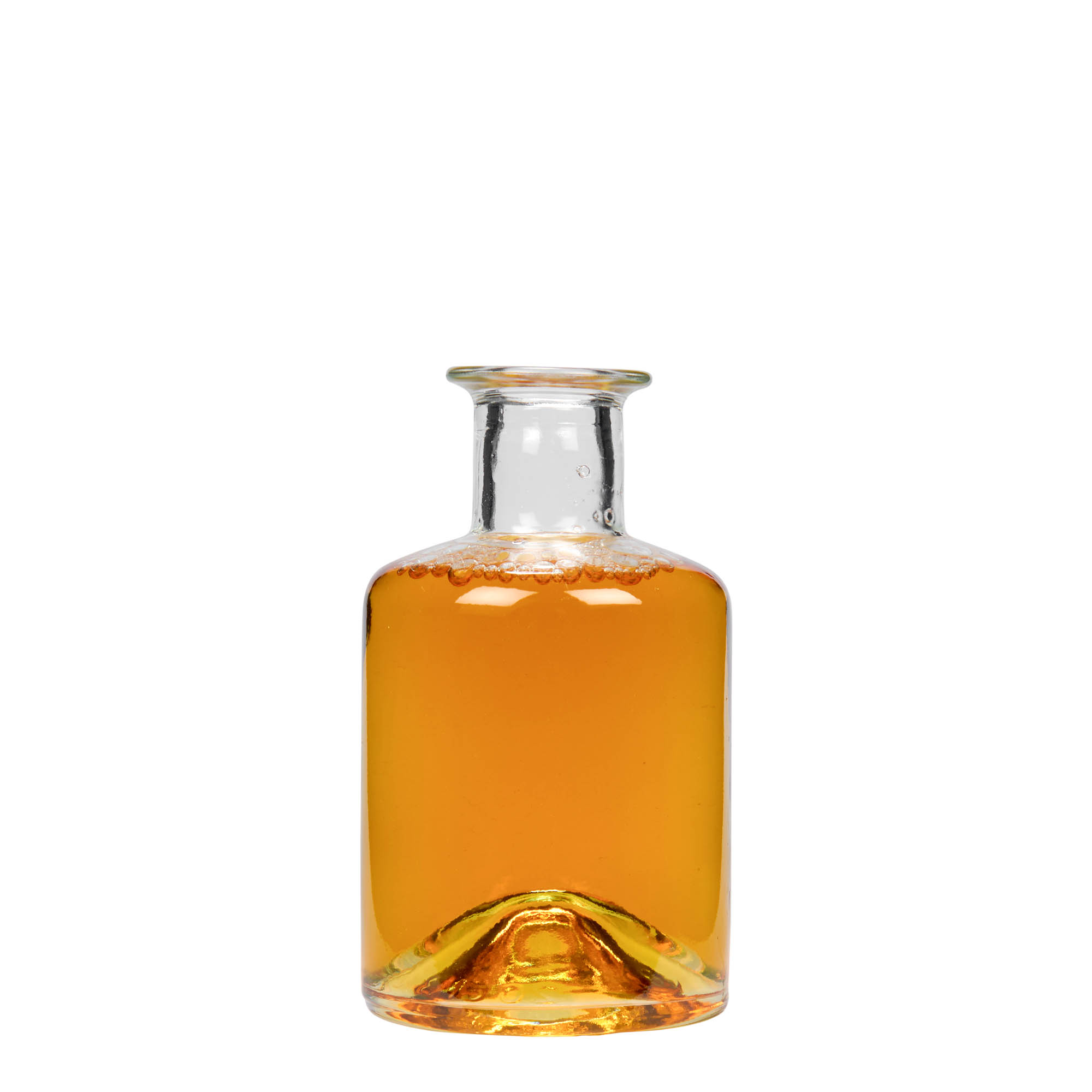 200 ml glasflaska apotekare, mynning: kork