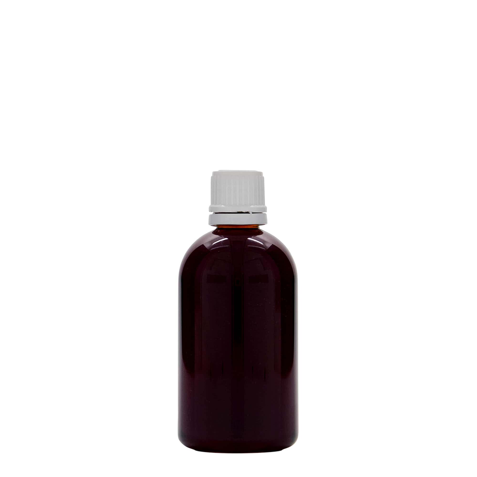 100 ml PET-medicinflaska 'Easy Living', plast, öppning: DIN 18