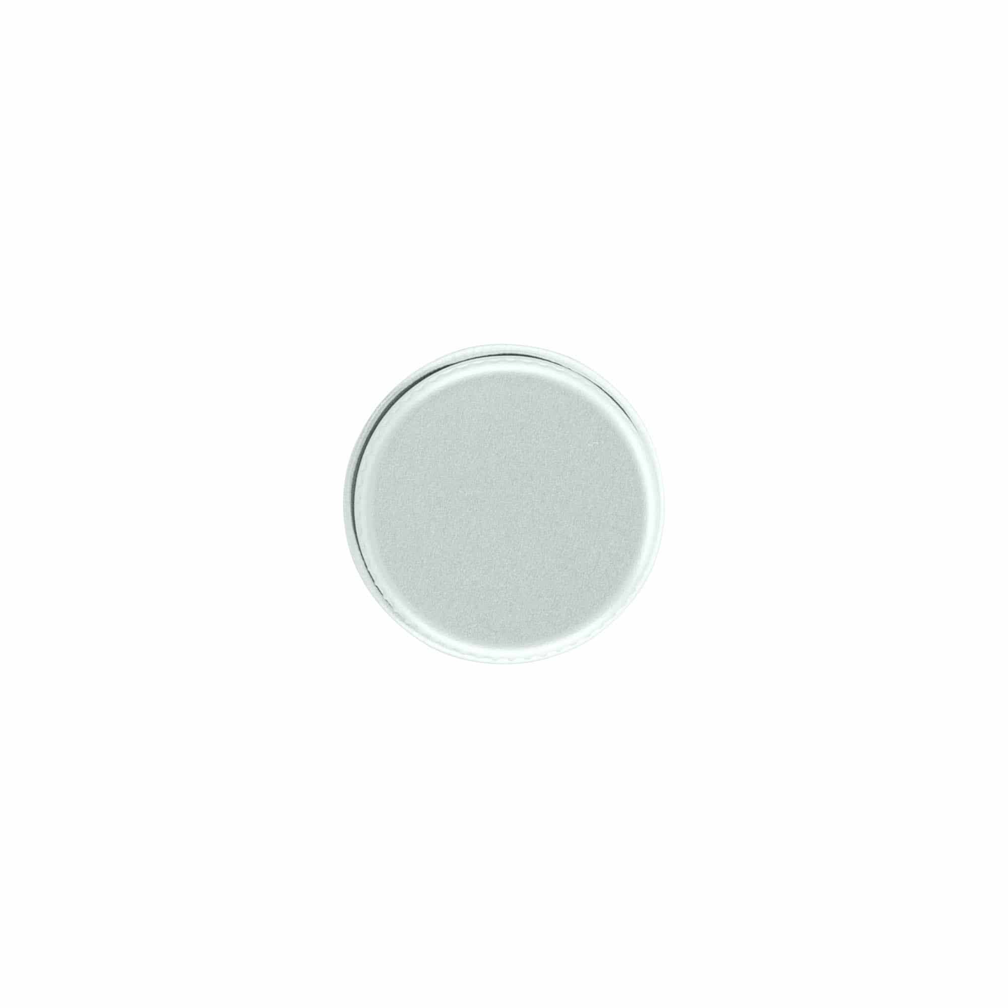 Skruvlock, metall, silver, för mynning: 24/410
