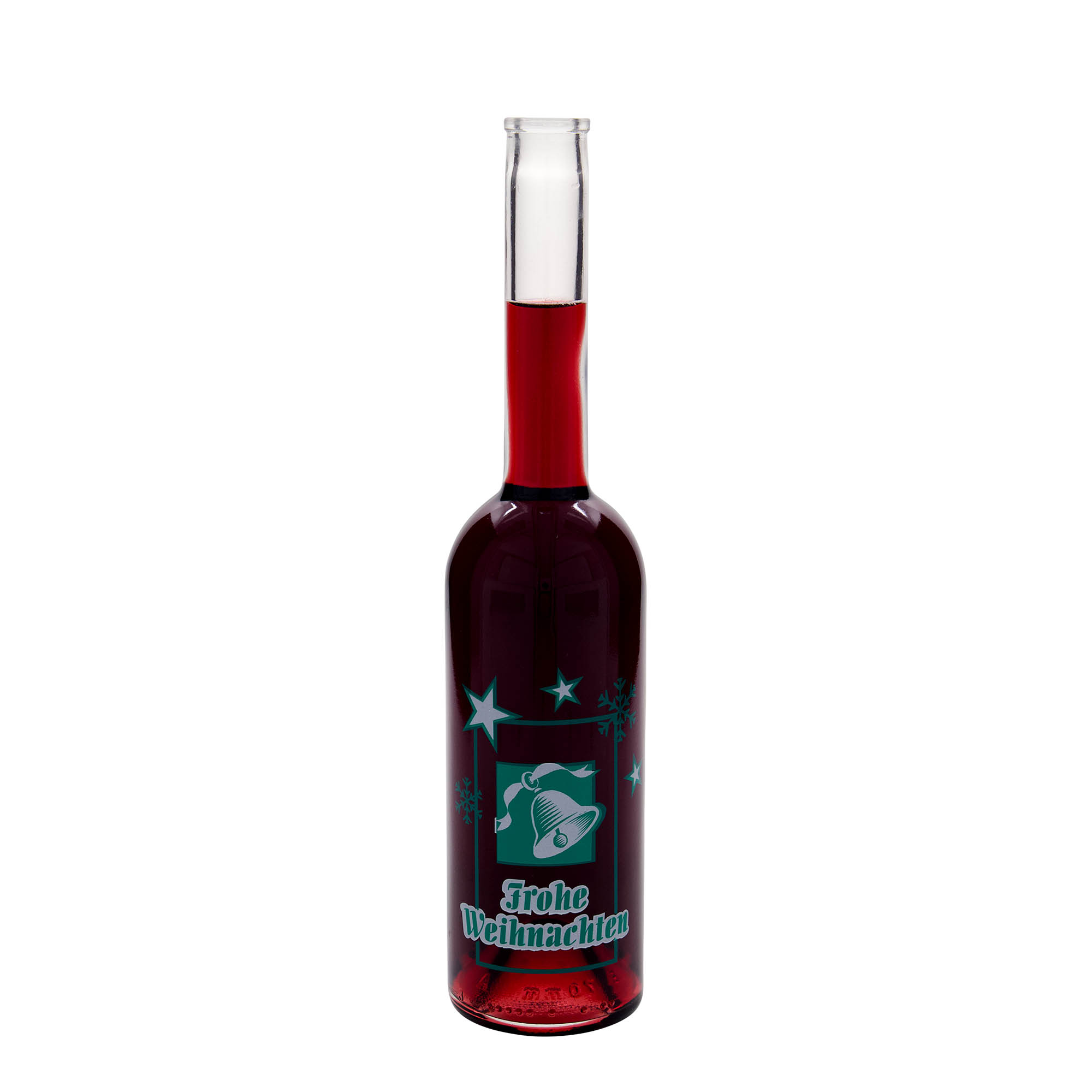 500 ml glasflaska 'Opera', motiv: God Jul, öppning: kork