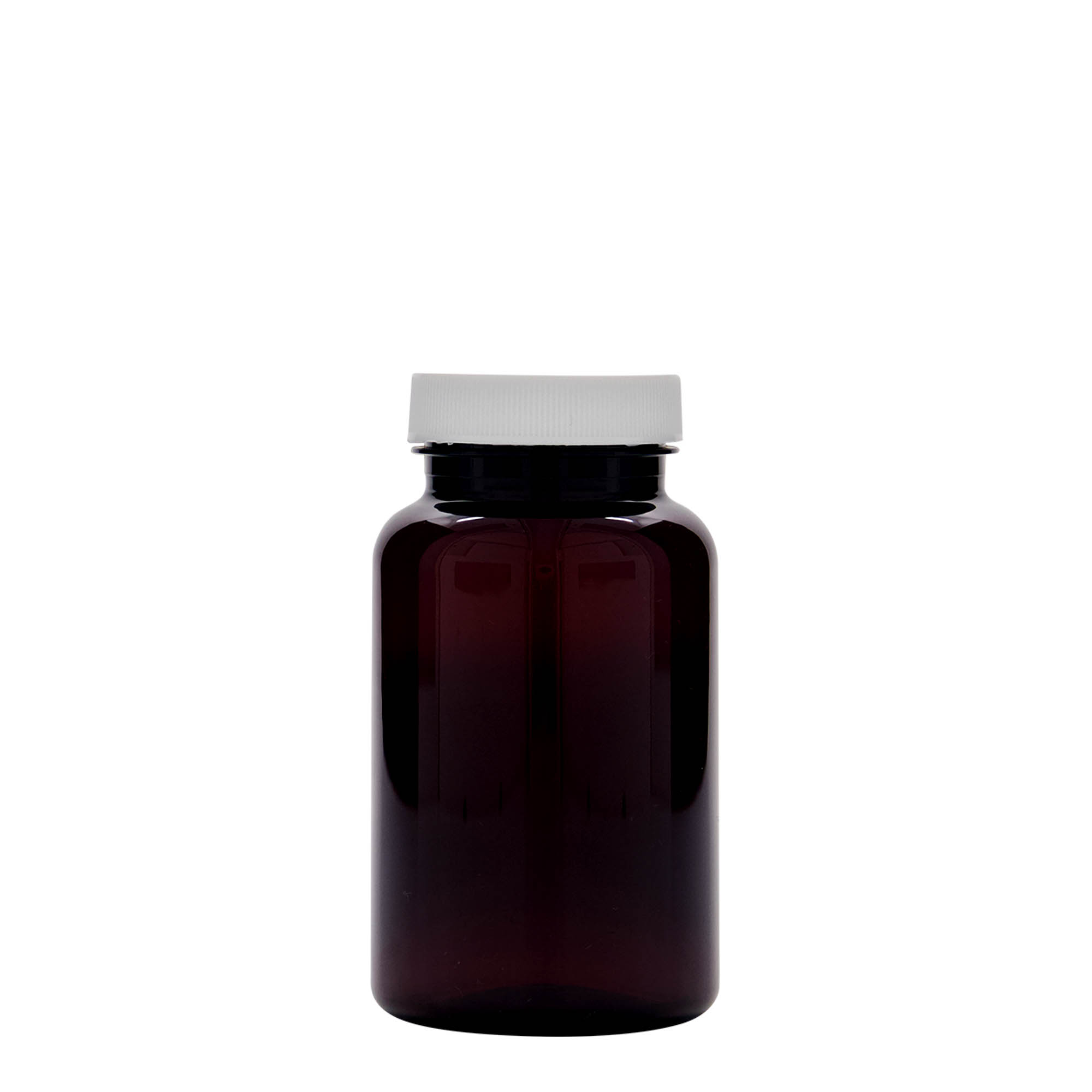 200 ml PET-flaska, plast, brun, öppning: 45/400