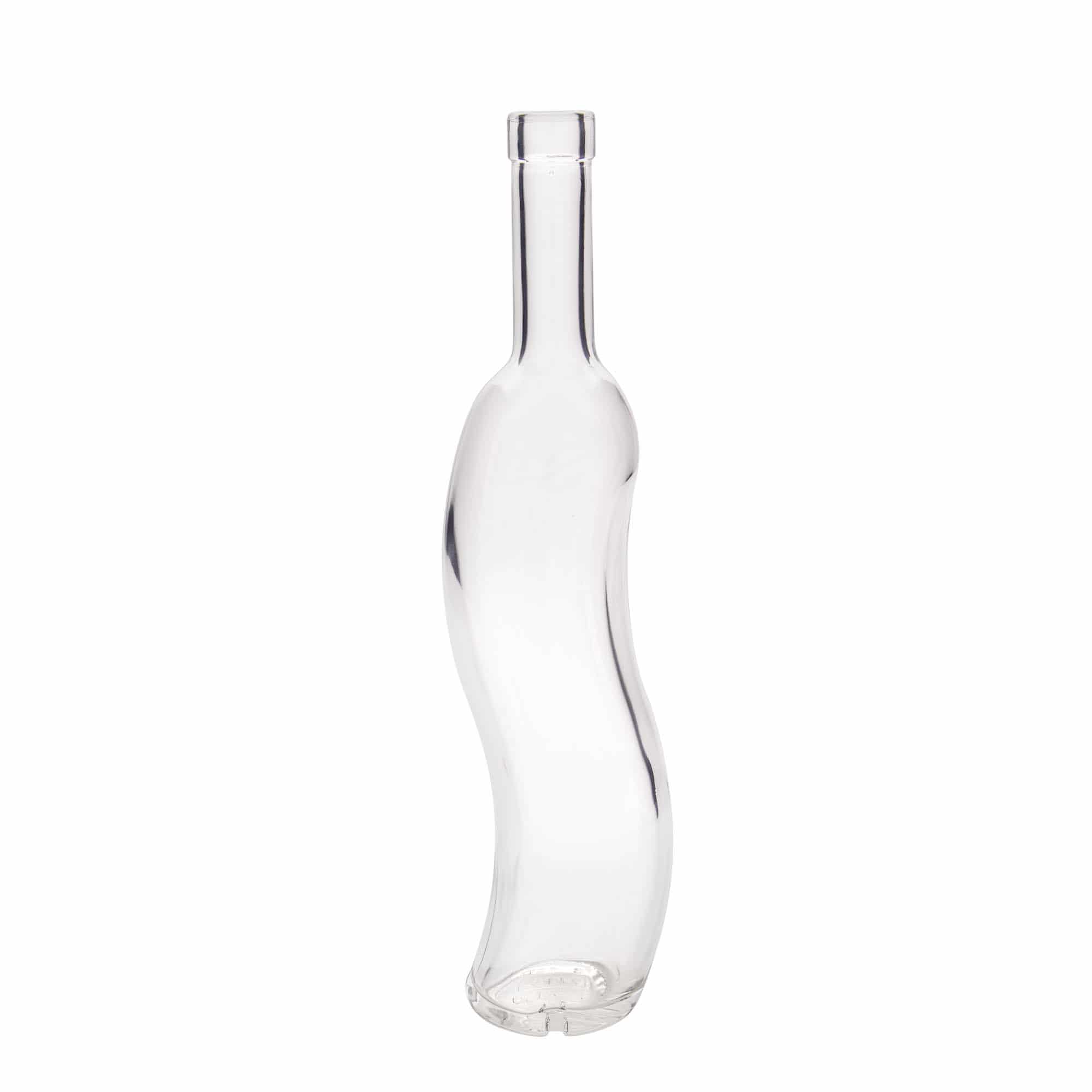 500 ml glasflaska 'La-Ola', halvrund, mynning: kork