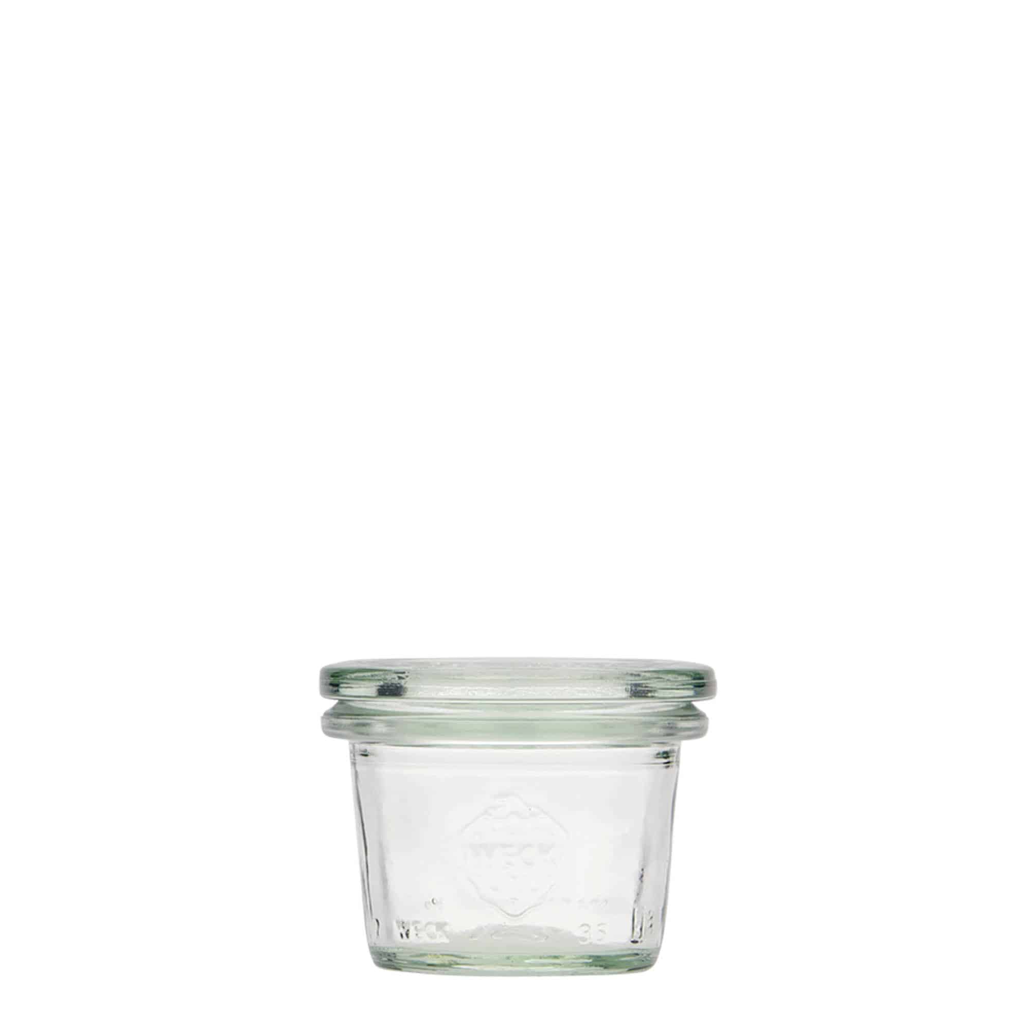 35 ml WECK cylindrisk burk, mynning: rund kant 35 ml WECK cylindrisk burk, mynning: rund kant
