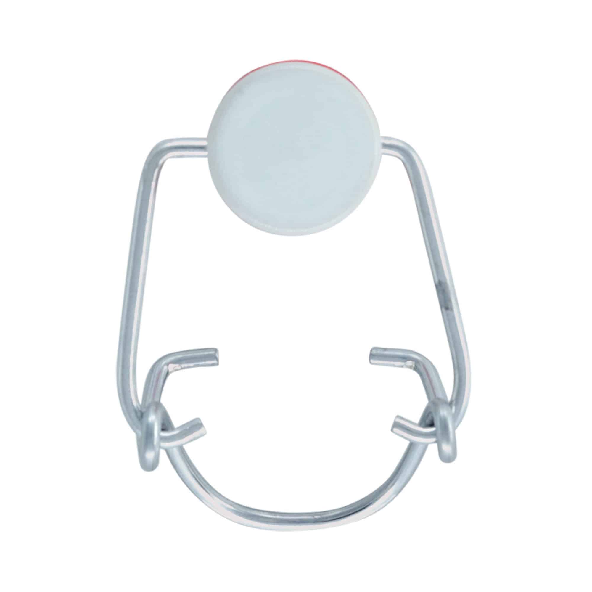Patentlock standard, plast, röd-vit