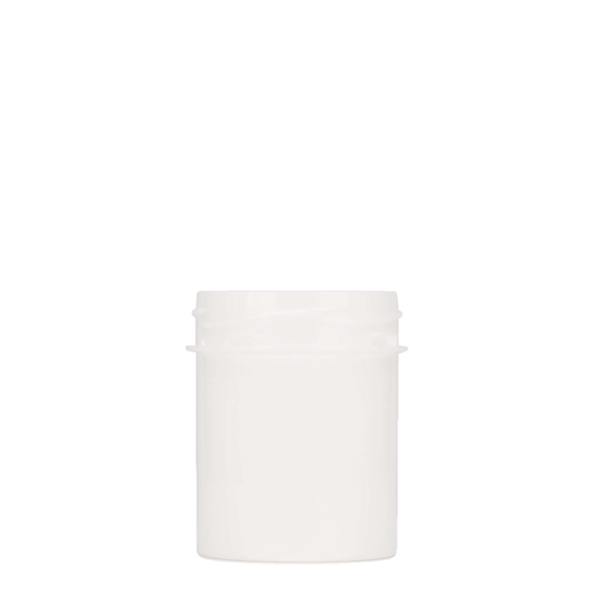150 ml plastburk 'Securilock', PP, vit, öppning: skruvlock