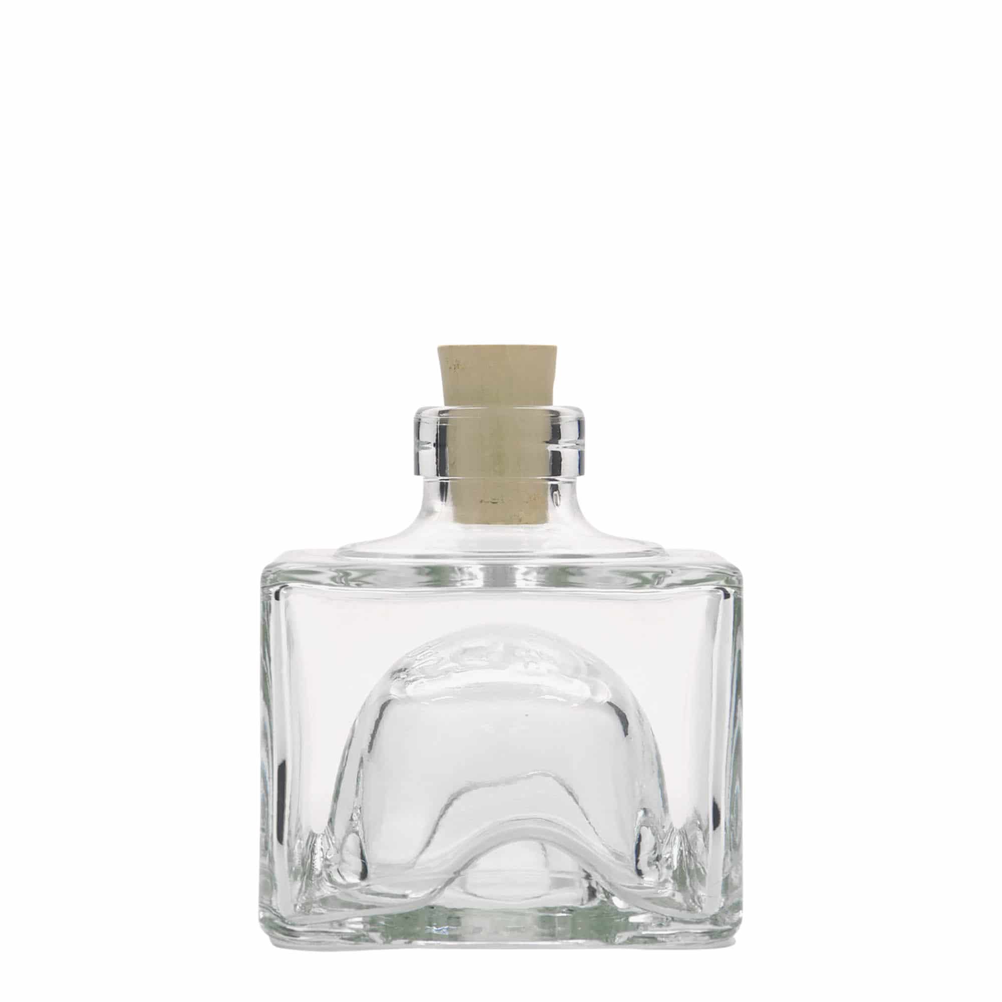 200 ml glasflaska 'Cocolores', kvadratisk, öppning: kork