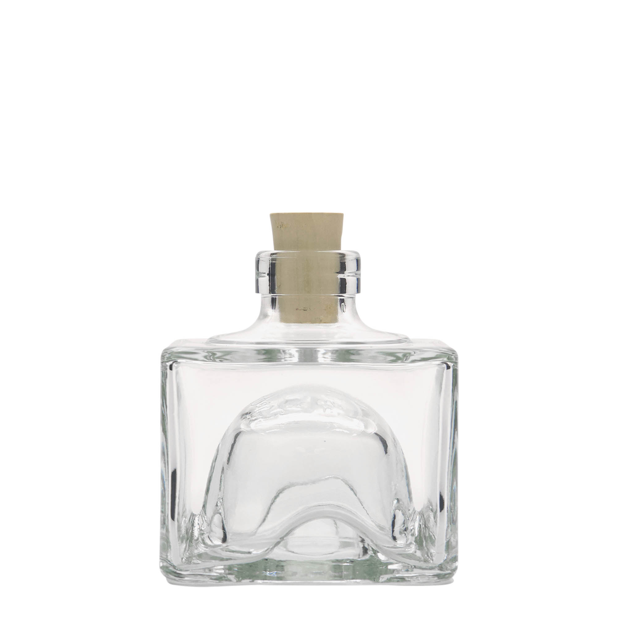 200 ml glasflaska 'Cocolores', kvadratisk, öppning: kork