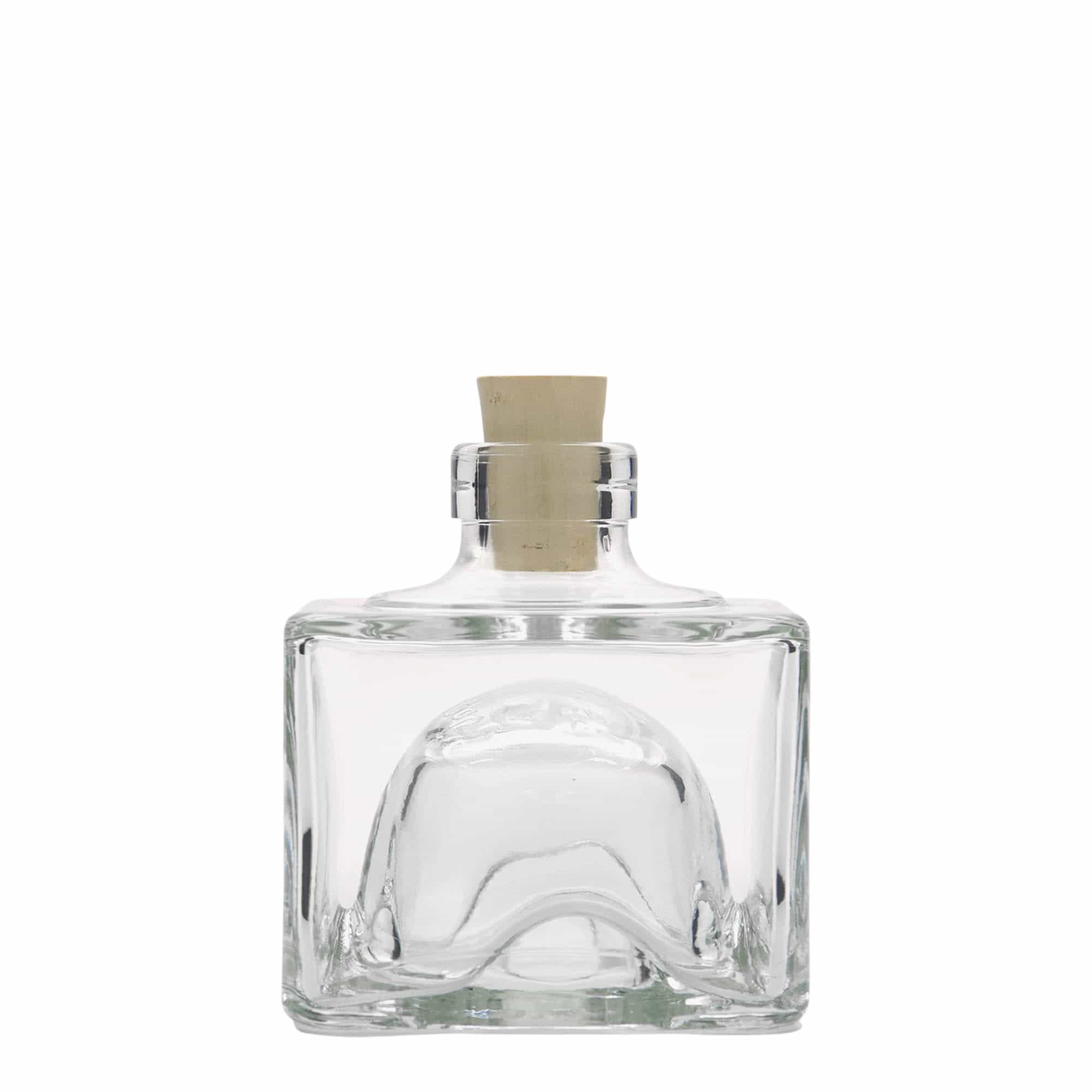 200 ml glasflaska 'Cocolores', kvadratisk, öppning: kork