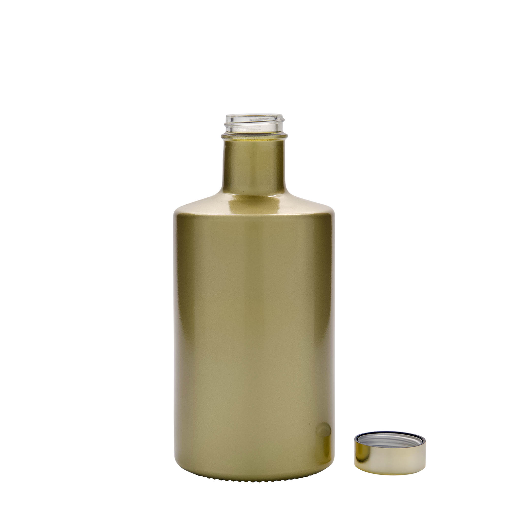 500 ml glasflaska 'Caroline', guld, öppning: GPI 33