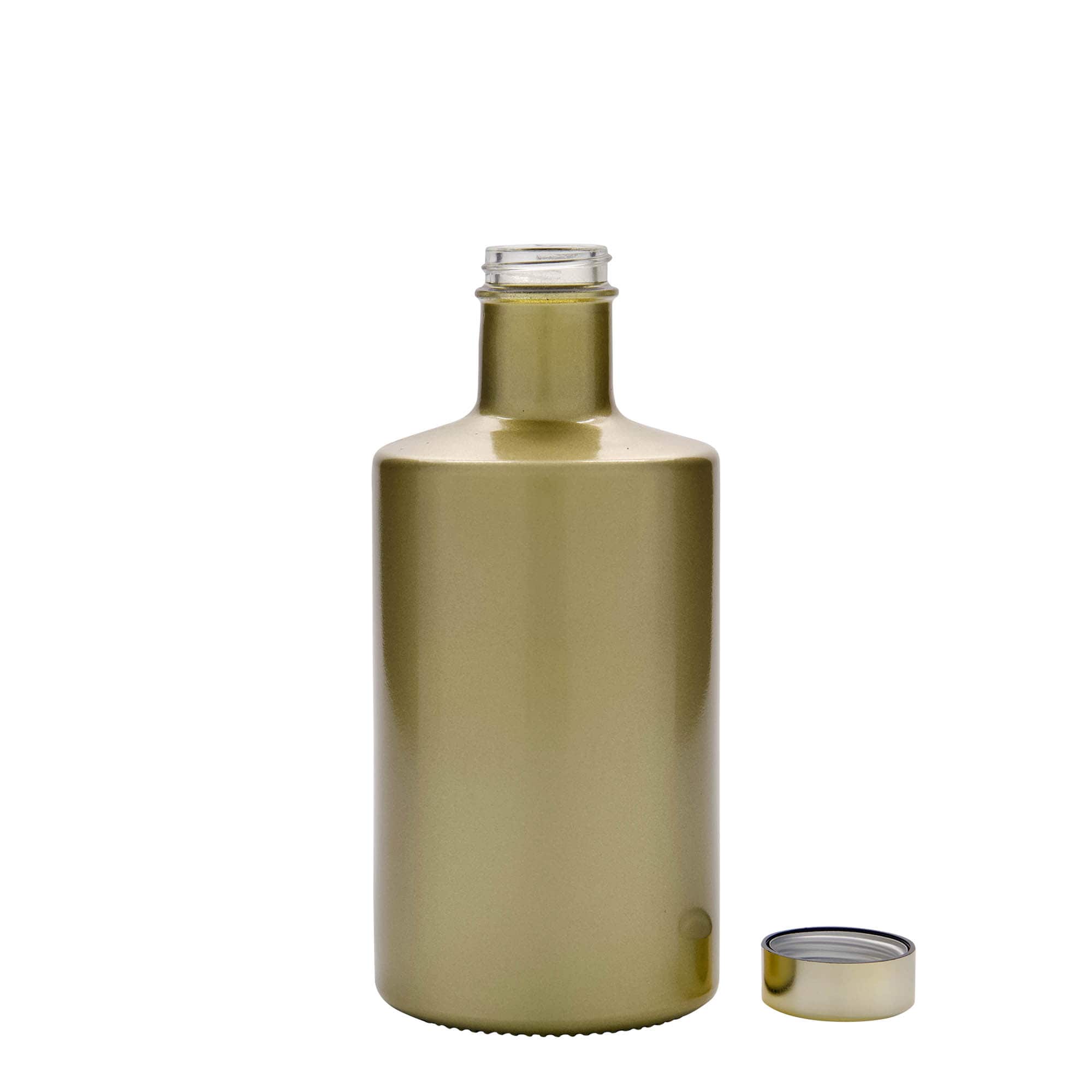 500 ml glasflaska 'Caroline', guld, öppning: GPI 33