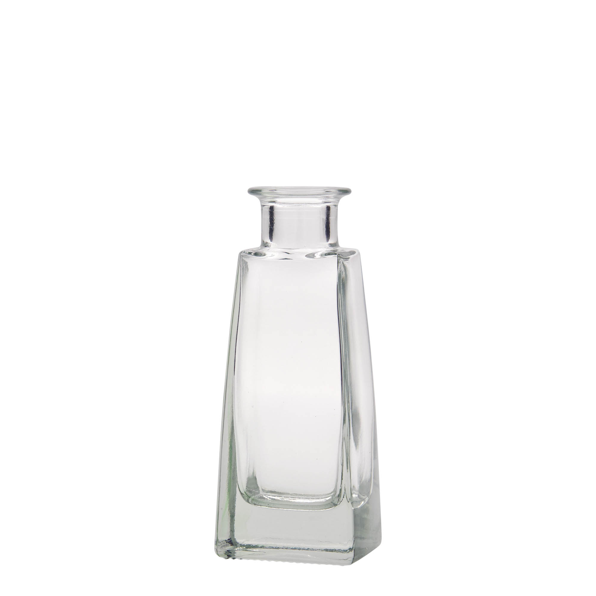 100 ml glasflaska 'Timmy', rektangulär, mynning: kork