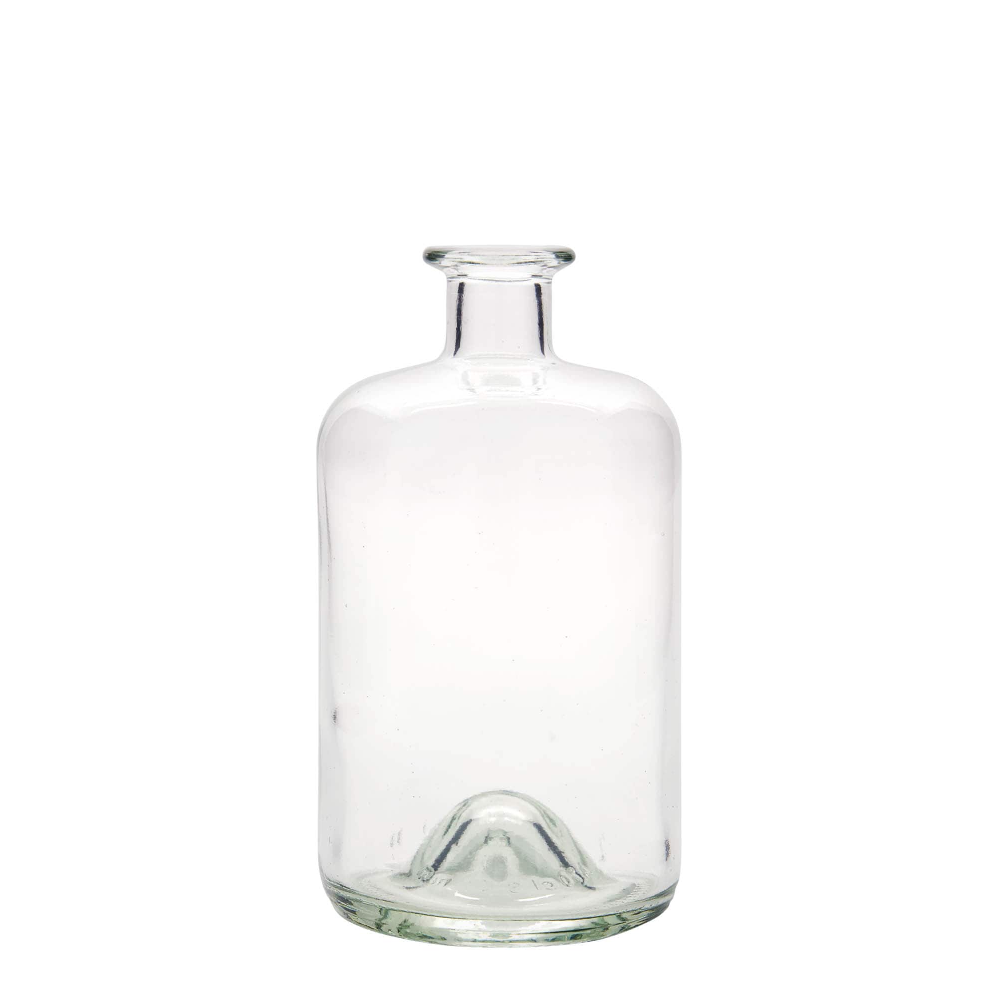 700 ml glasflaska apotekare, öppning: kork
