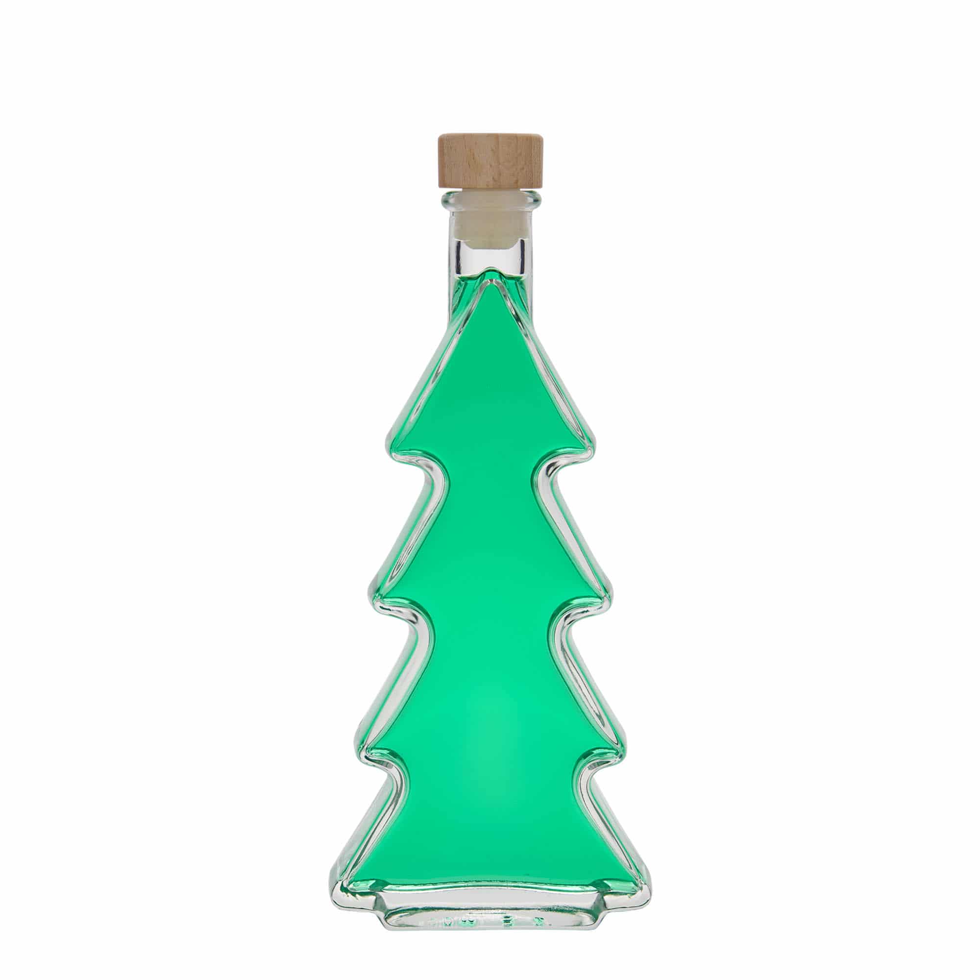 200 ml glasflaska 'Julgran', öppning: kork