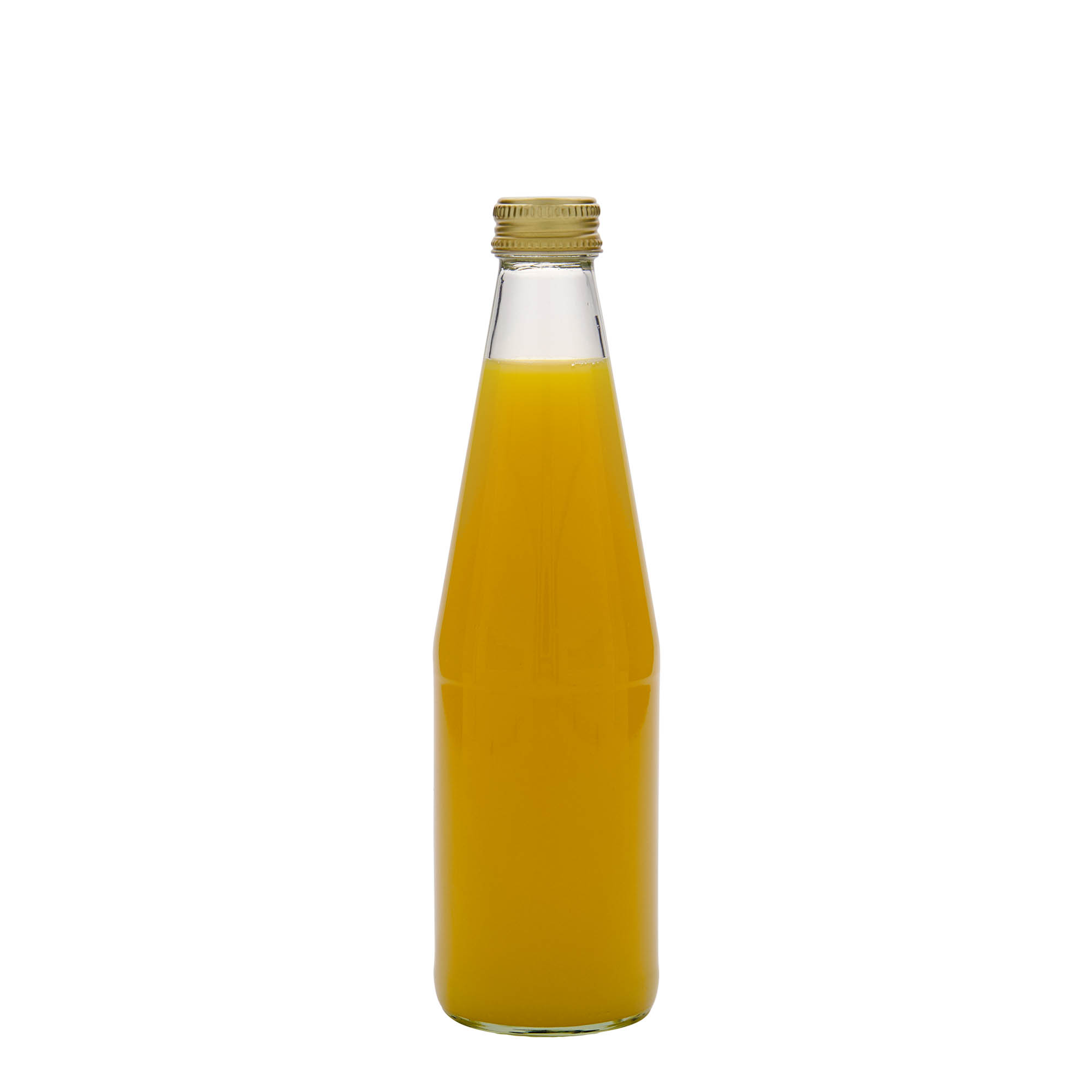 330 ml universalflaska morotsform, glas, öppning: PP 28