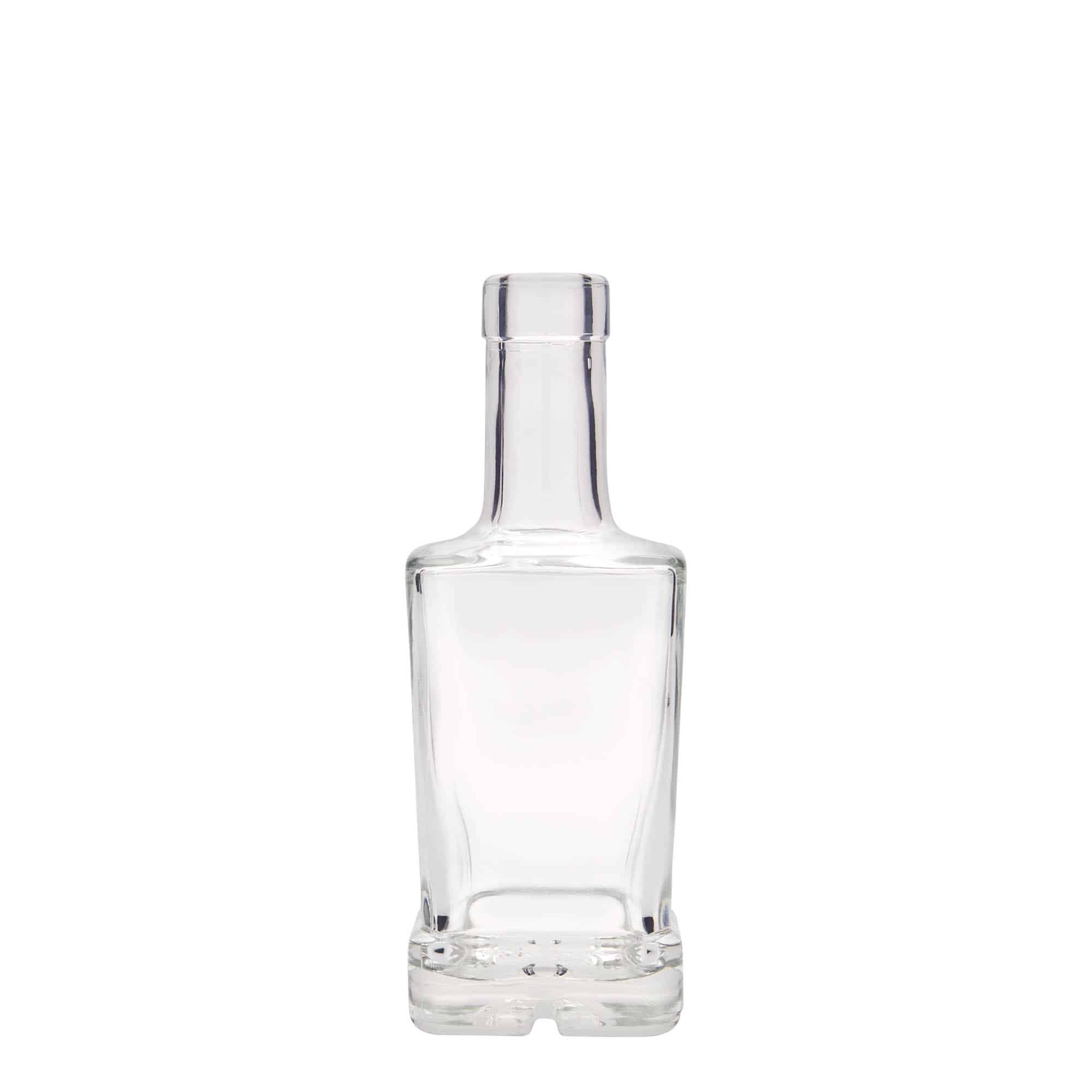 250 ml glasflaska 'Rene', kvadratisk, mynning: kork 250 ml glasflaska 'Rene', kvadratisk, mynning: kork