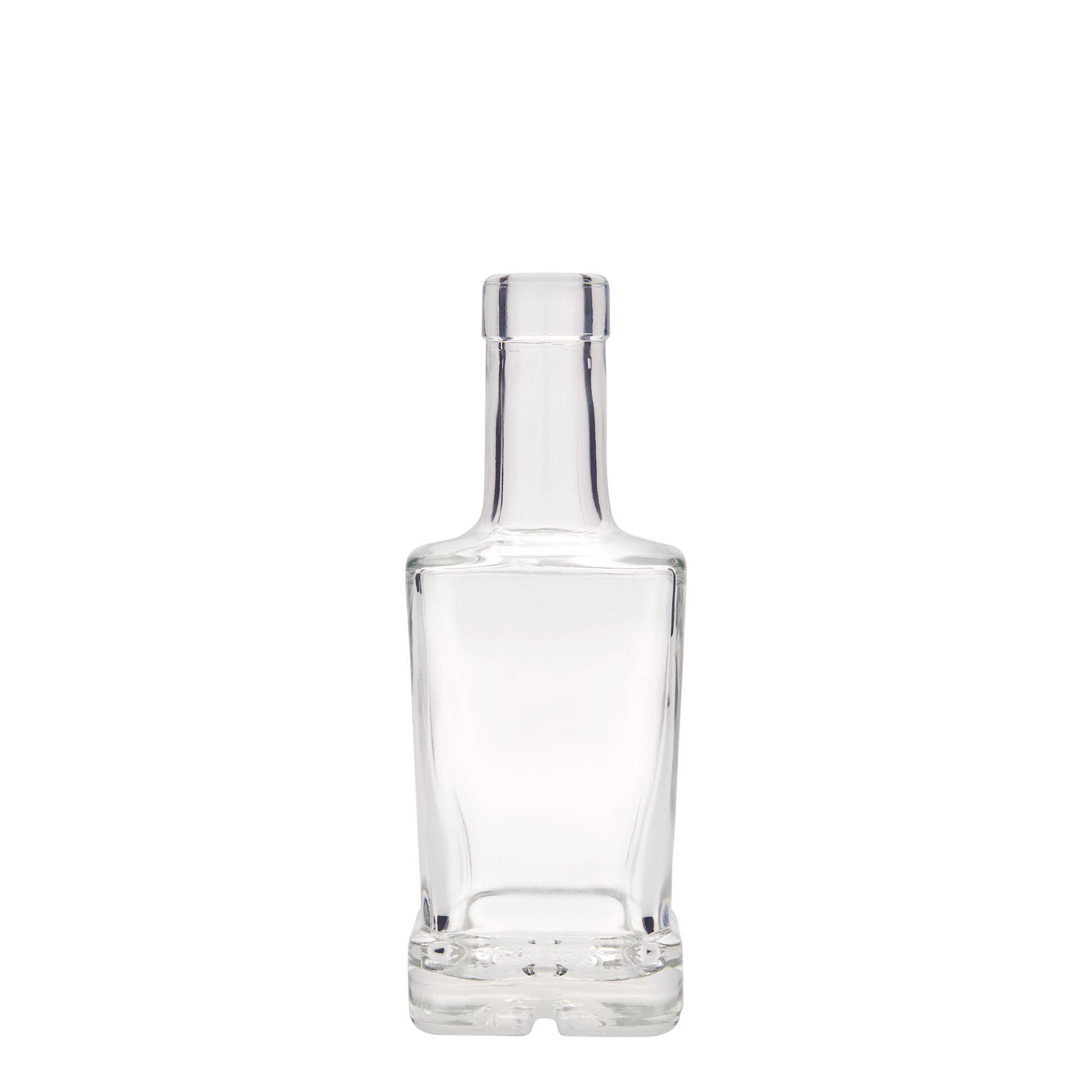 250 ml glasflaska 'Rene', kvadratisk, öppning: kork