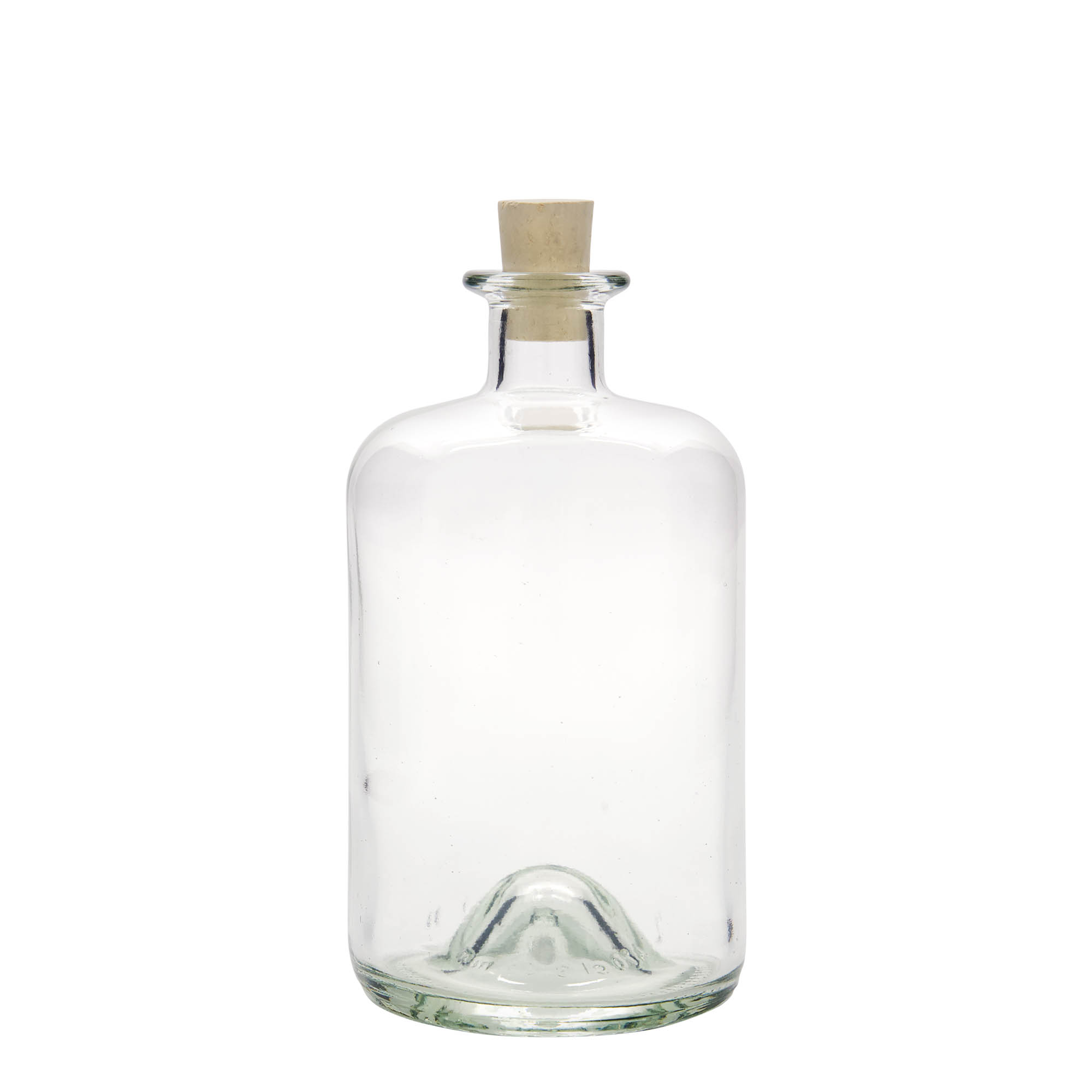 700 ml glasflaska apotekare, öppning: kork