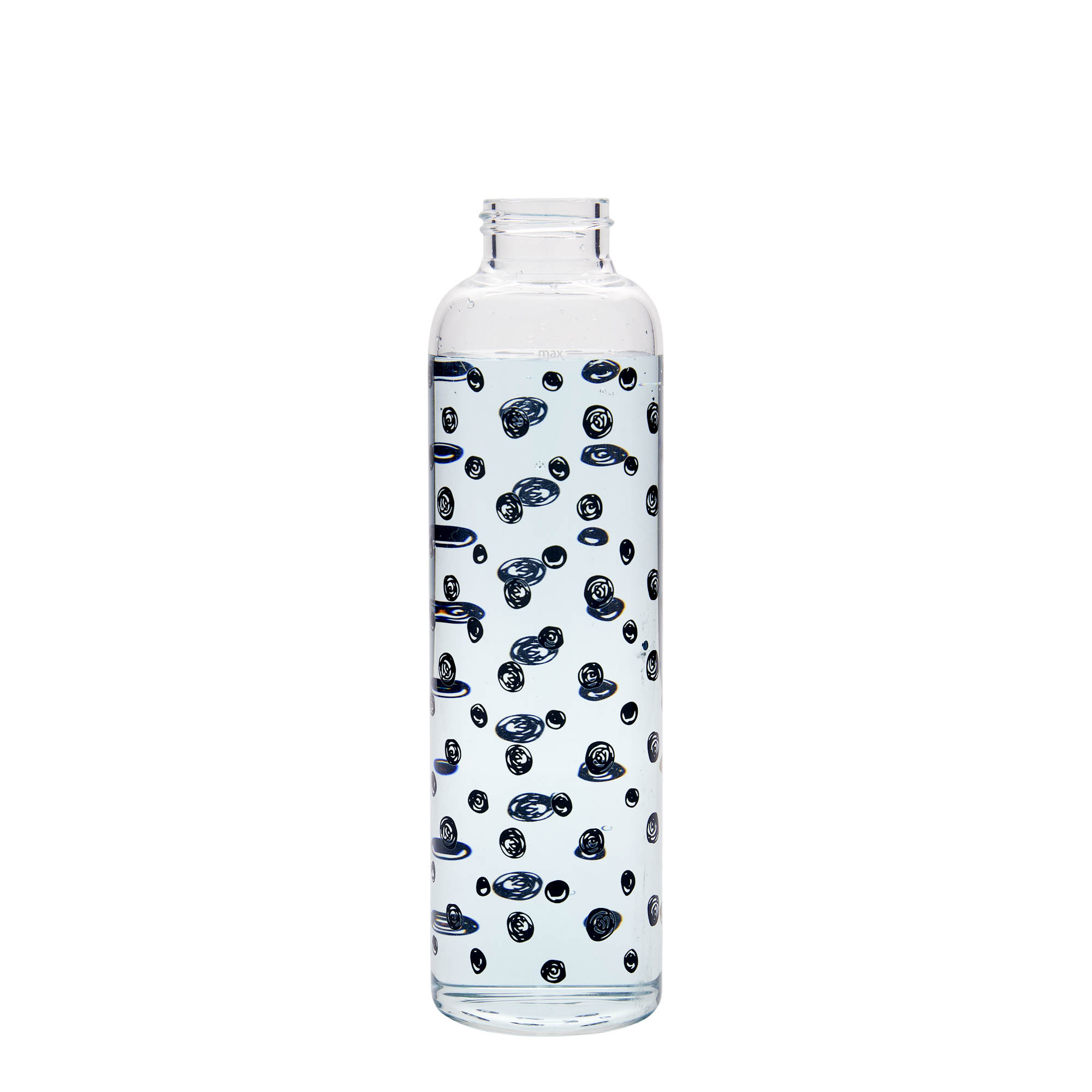 500 ml drickflaska 'Perseus - Svarta prickar', öppning: skruvlock