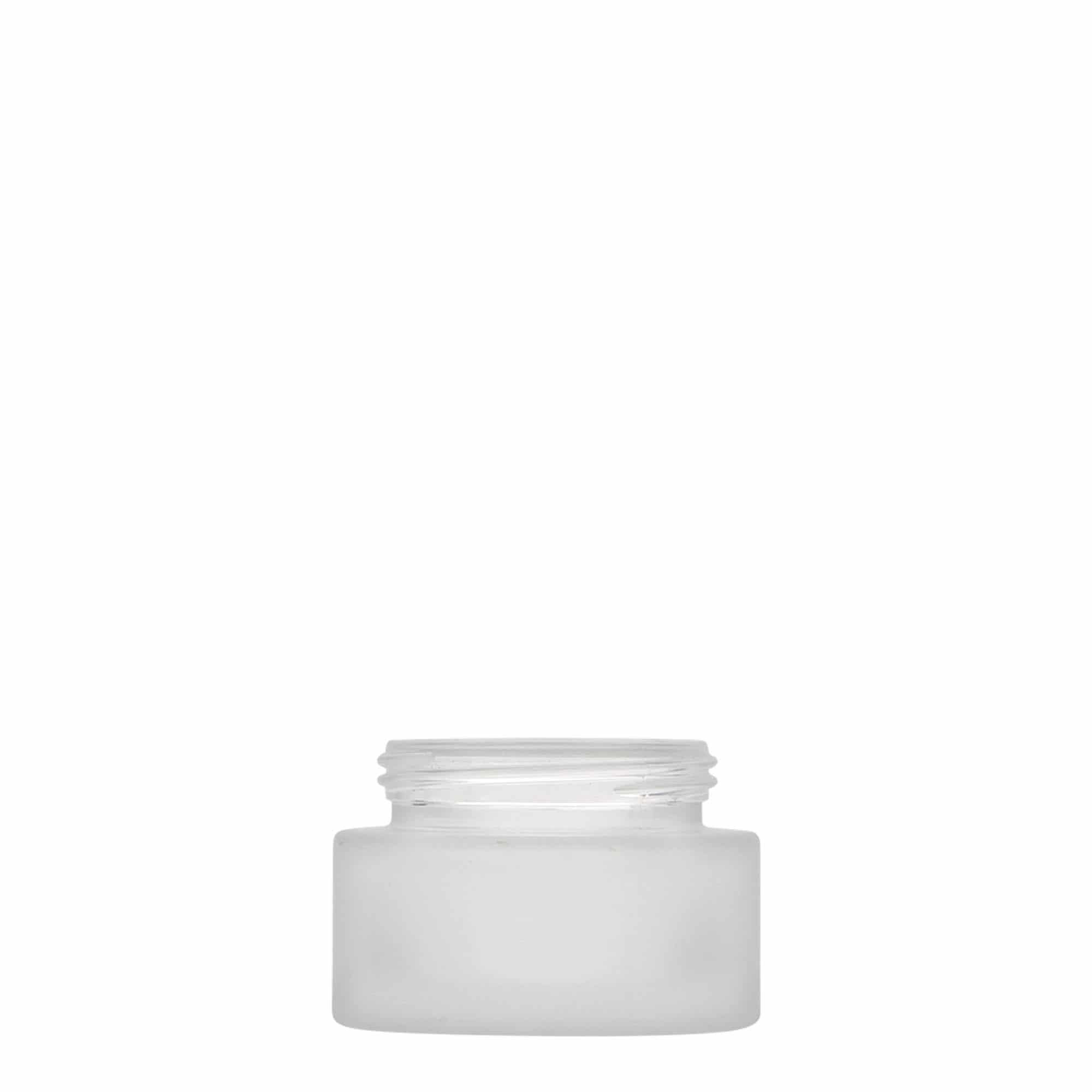 30 ml burk 'Platin Edition', glas, frostad, mynning: skruvkapsel 30 ml burk 'Platin Edition', glas, frostad, mynning: skruvkapsel