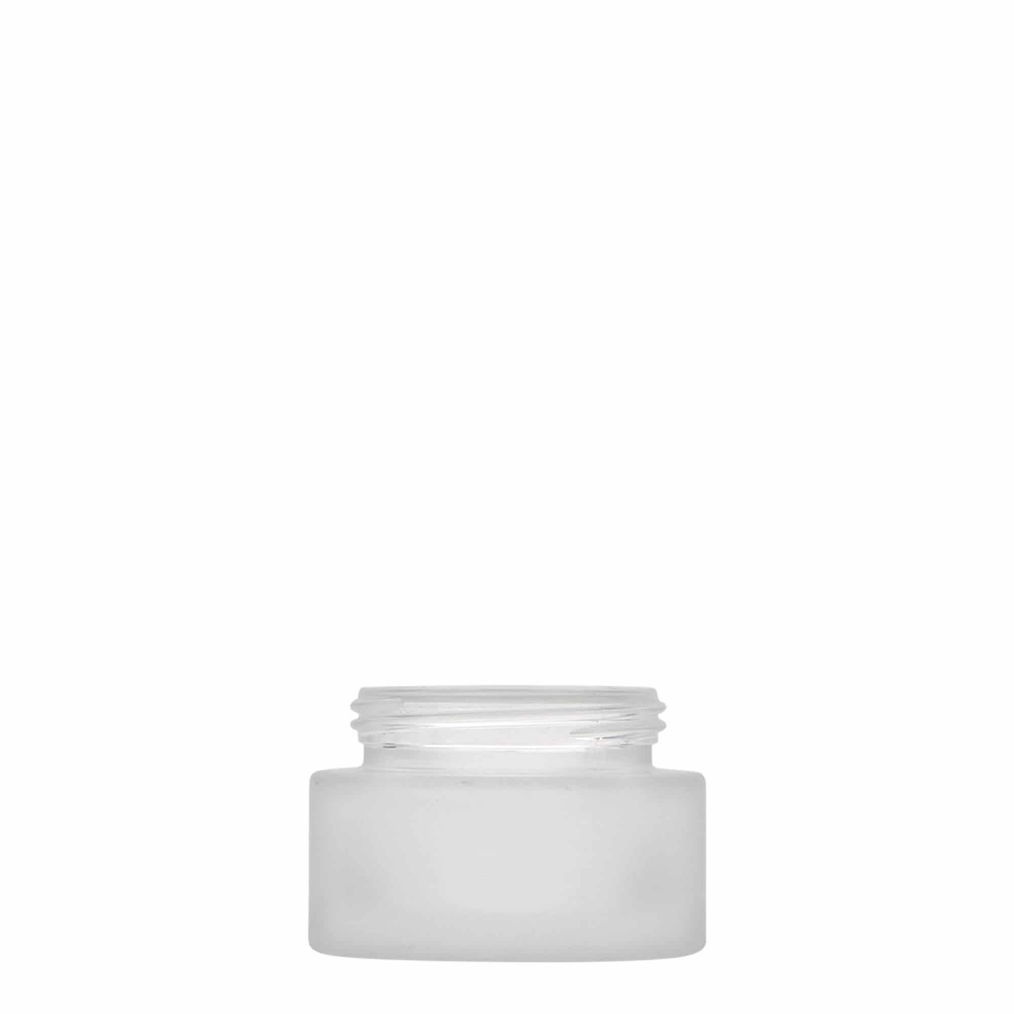 30 ml burk 'Platin Edition', glas, frostat, öppning: skruvlock