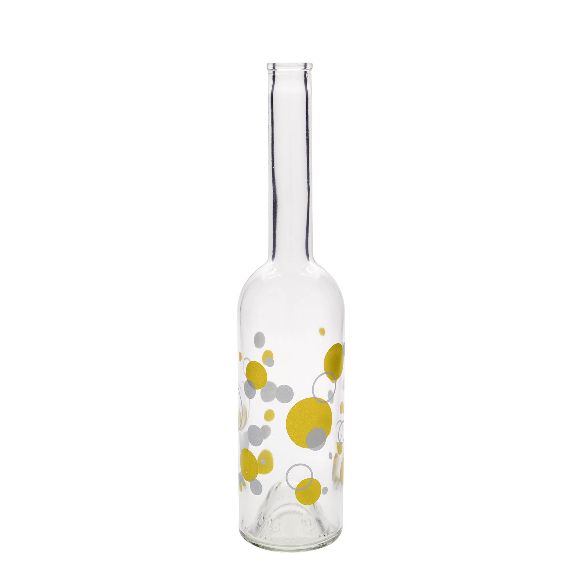 500 ml glasflaska 'Opera', motiv: prickar, öppning: kork