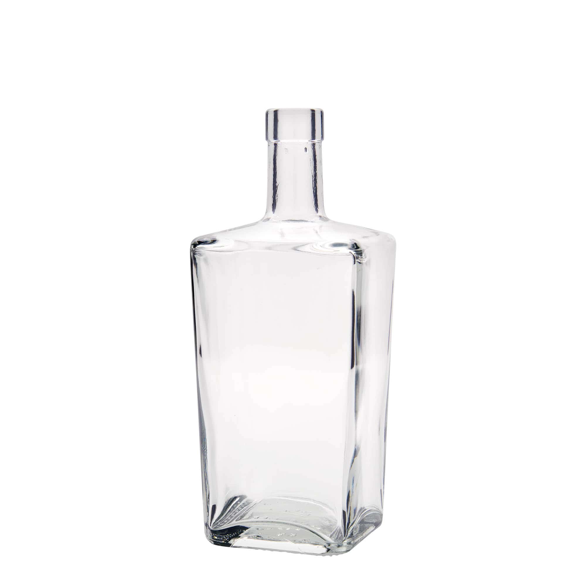 700 ml glasflaska 'Noel', fyrkantig, öppning: kork