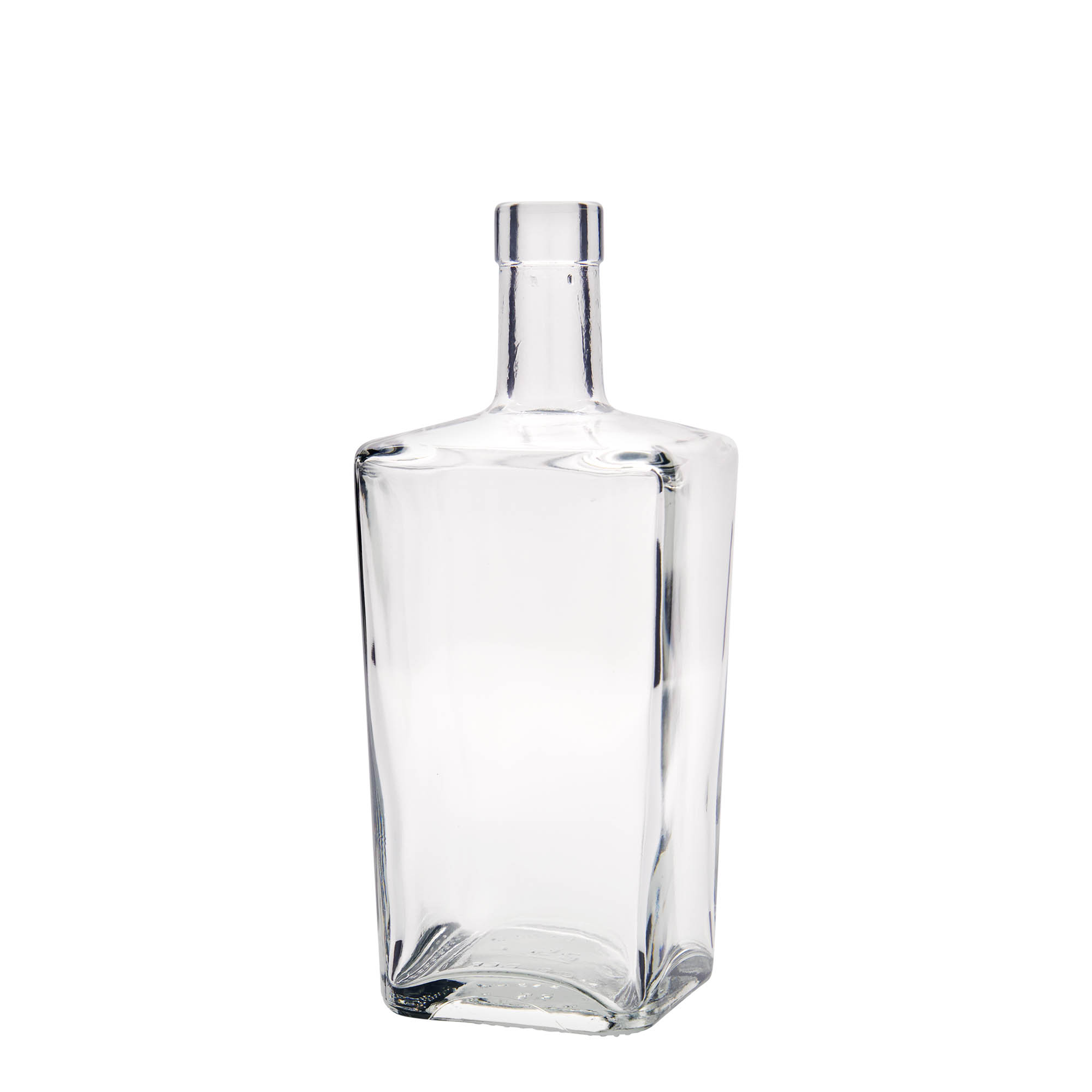 700 ml glasflaska 'Noel', fyrkantig, öppning: kork