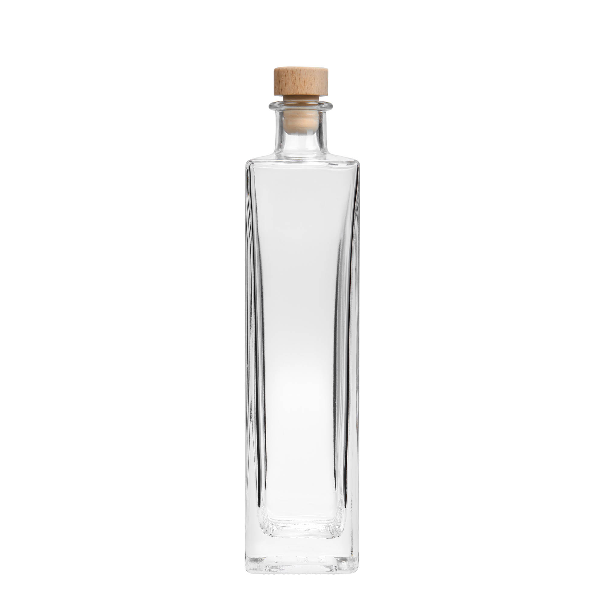500 ml glasflaska 'Rafaello', kvadratisk, öppning: kork