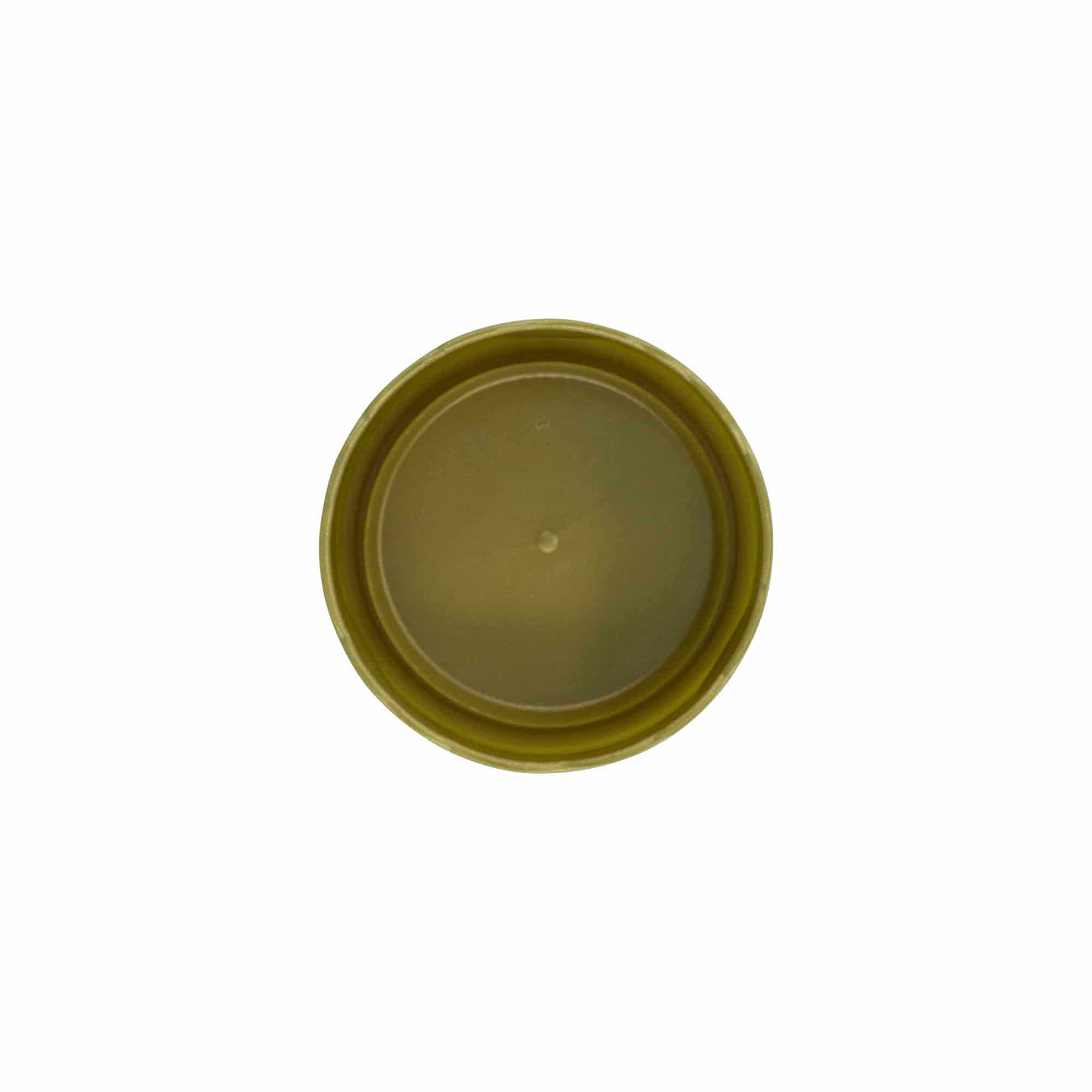 Lock med överhäng för smalhalsad keramikkruka, HDPE-plast, guld