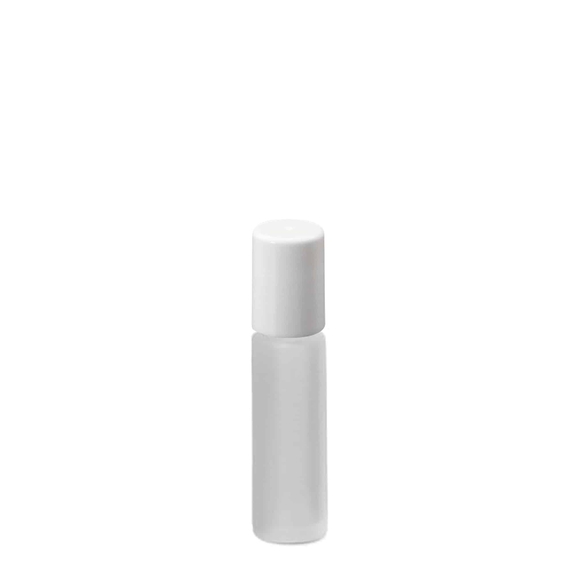 10 ml roll-on-flaska, glas, frostad, öppning: skruvlock