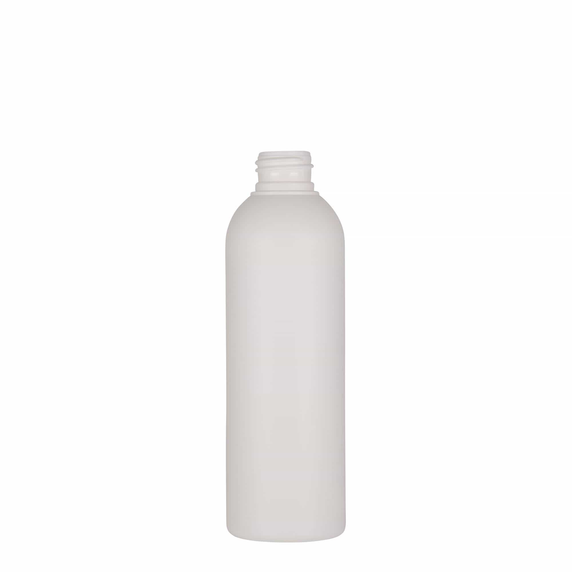 200 ml plastflaska 'Tuffy', HDPE, vit, öppning: 24/410