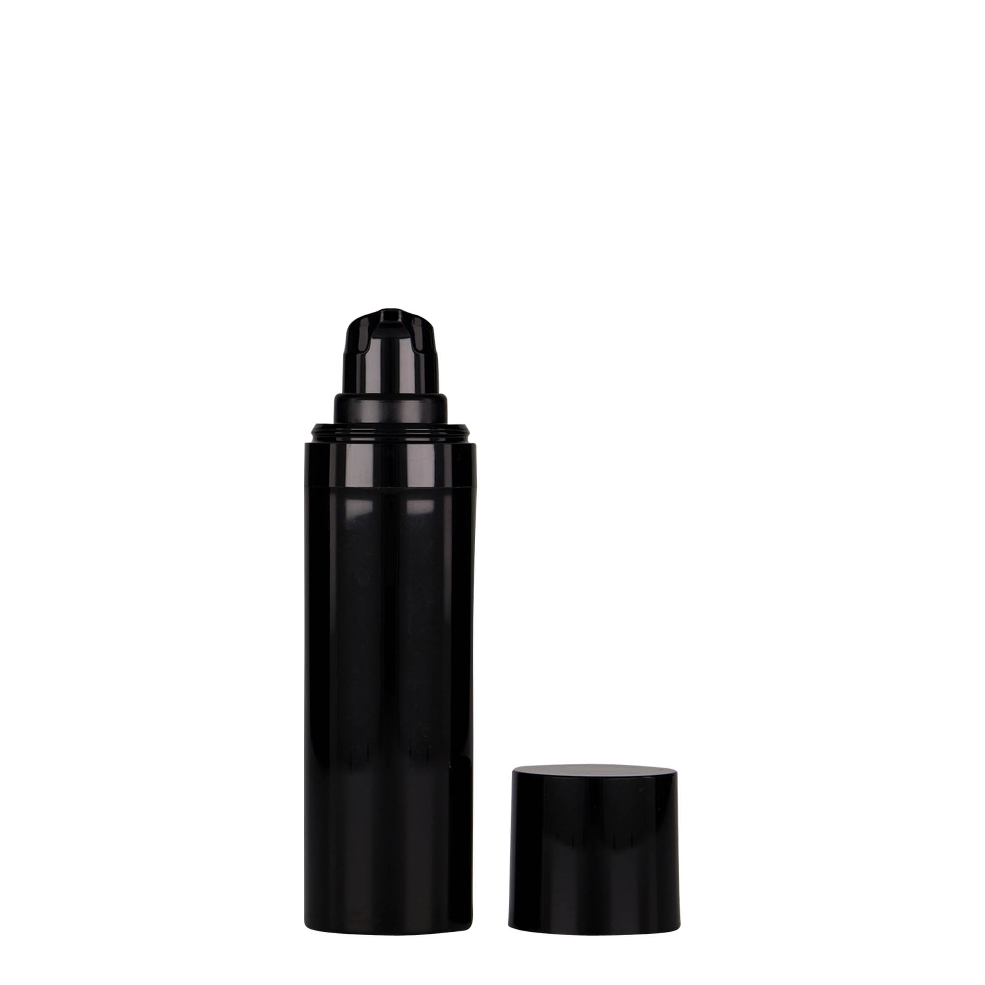 30 ml luftlös dispenser 'Micro', PP-plast, svart